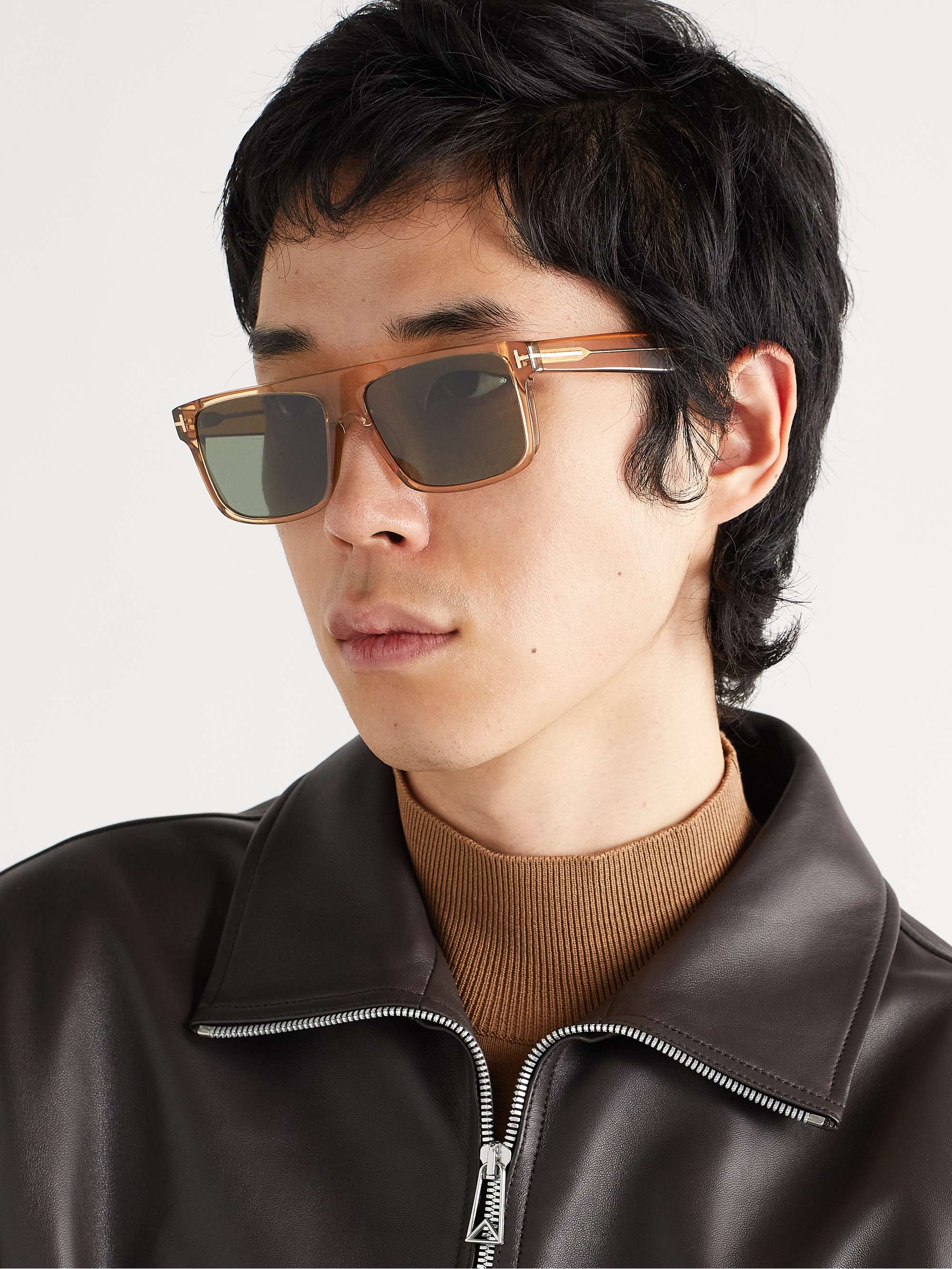 TOM FORD Square-Frame Acetate Sunglasses
