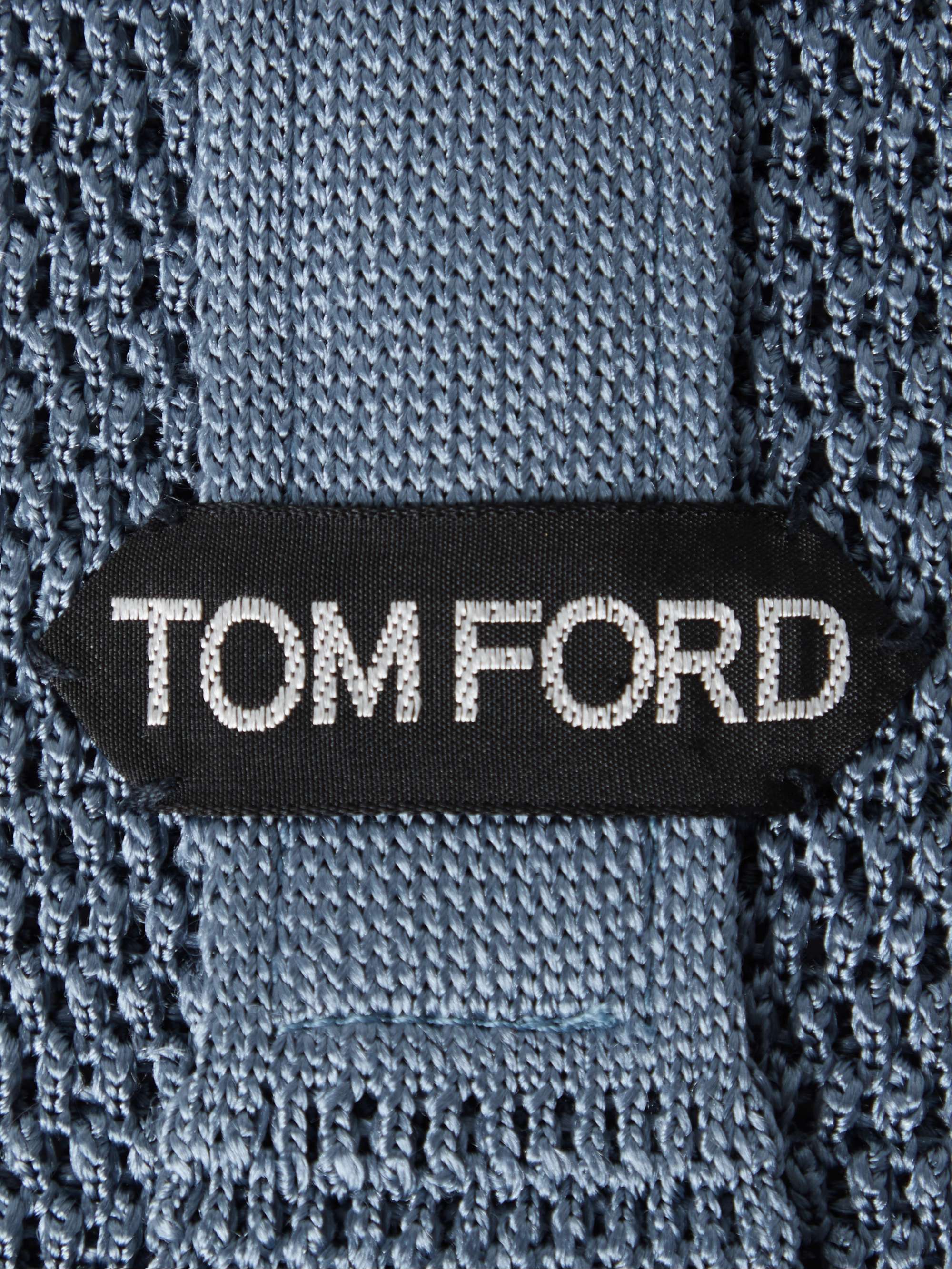 TOM FORD 7.5cm Knitted Silk Tie