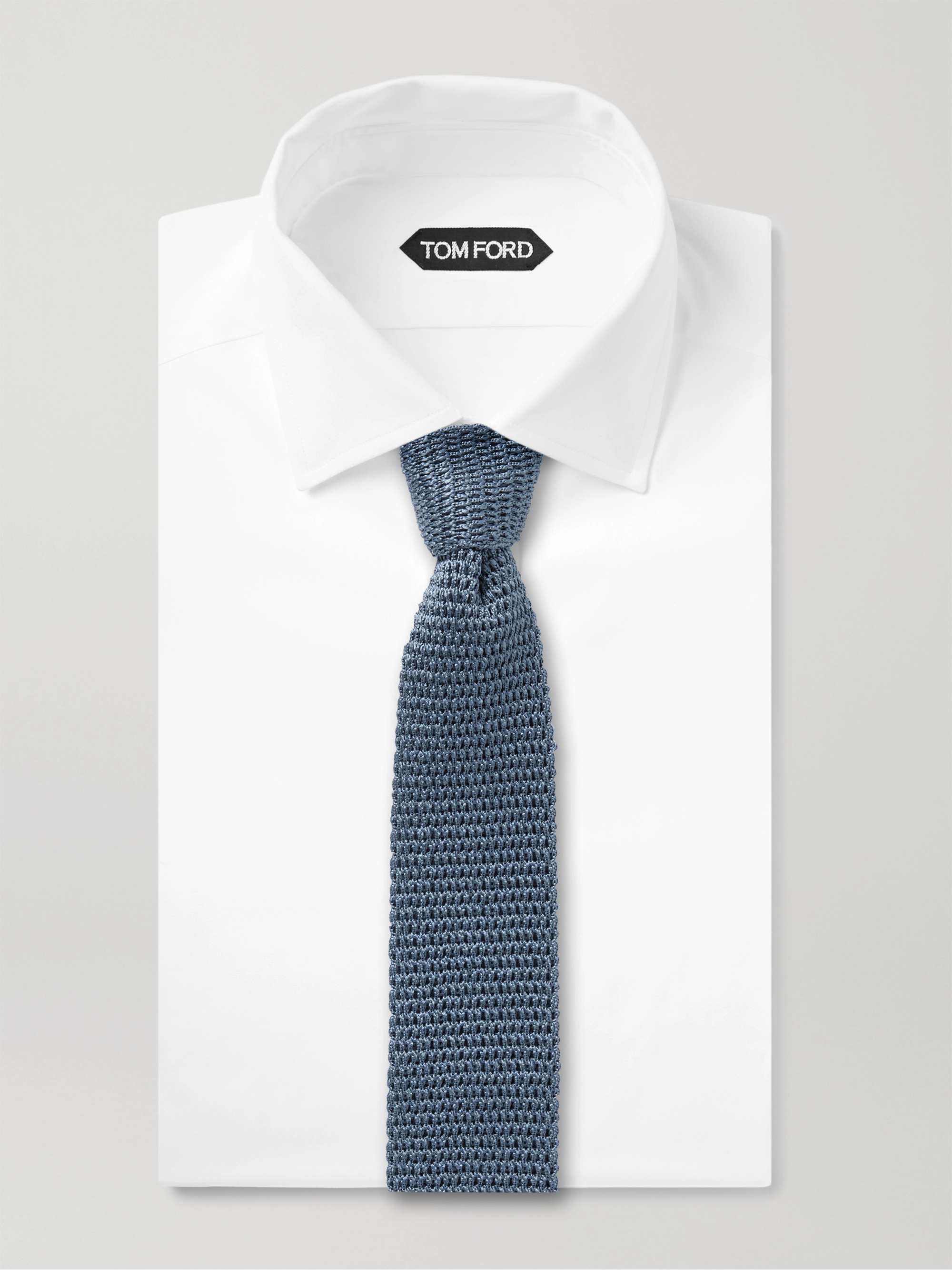 TOM FORD 7.5cm Knitted Silk Tie
