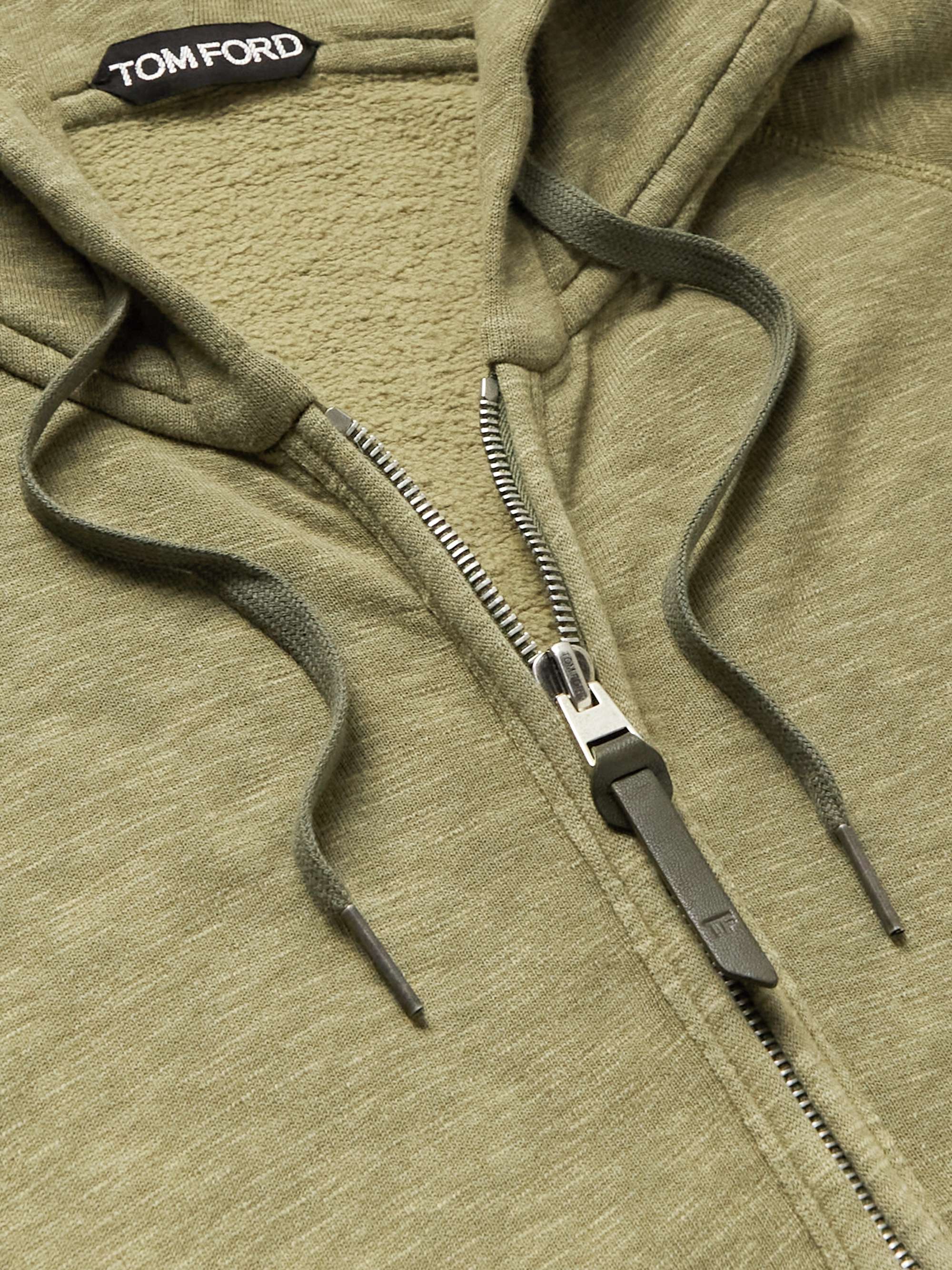 TOM FORD Brushed Cotton-Blend Jersey Hoodie