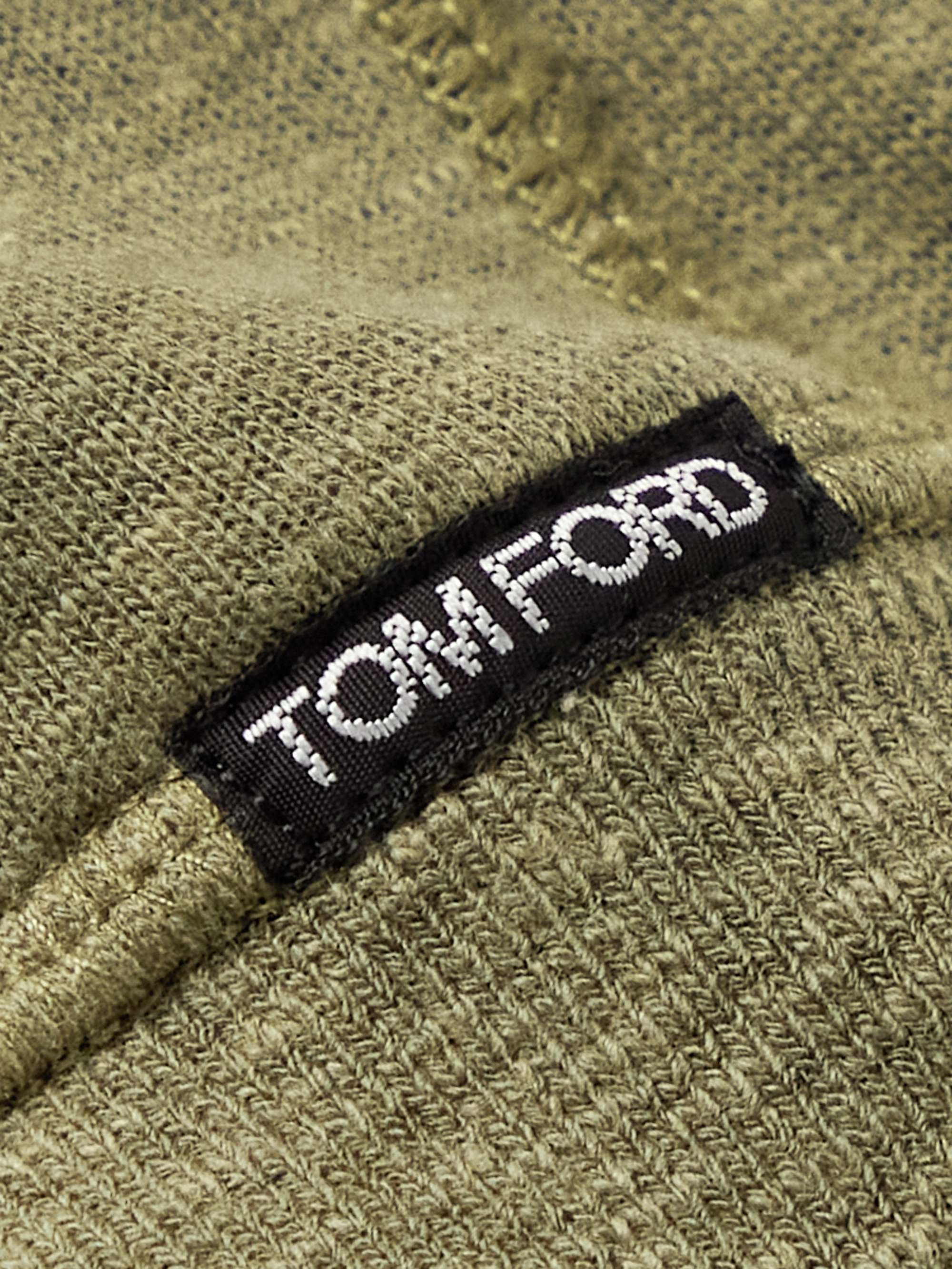 TOM FORD Brushed Cotton-Blend Jersey Hoodie