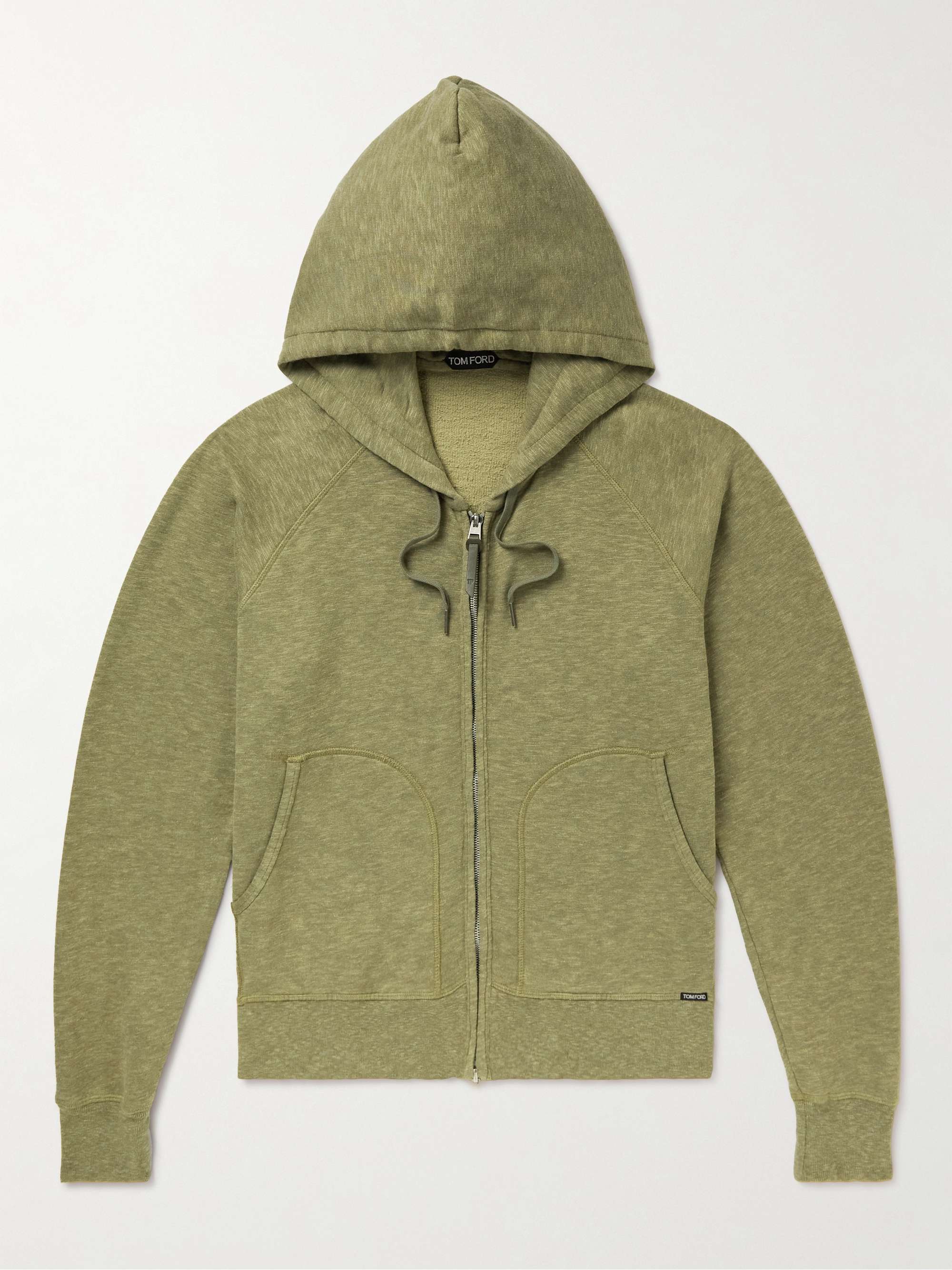 TOM FORD Brushed Cotton-Blend Jersey Hoodie