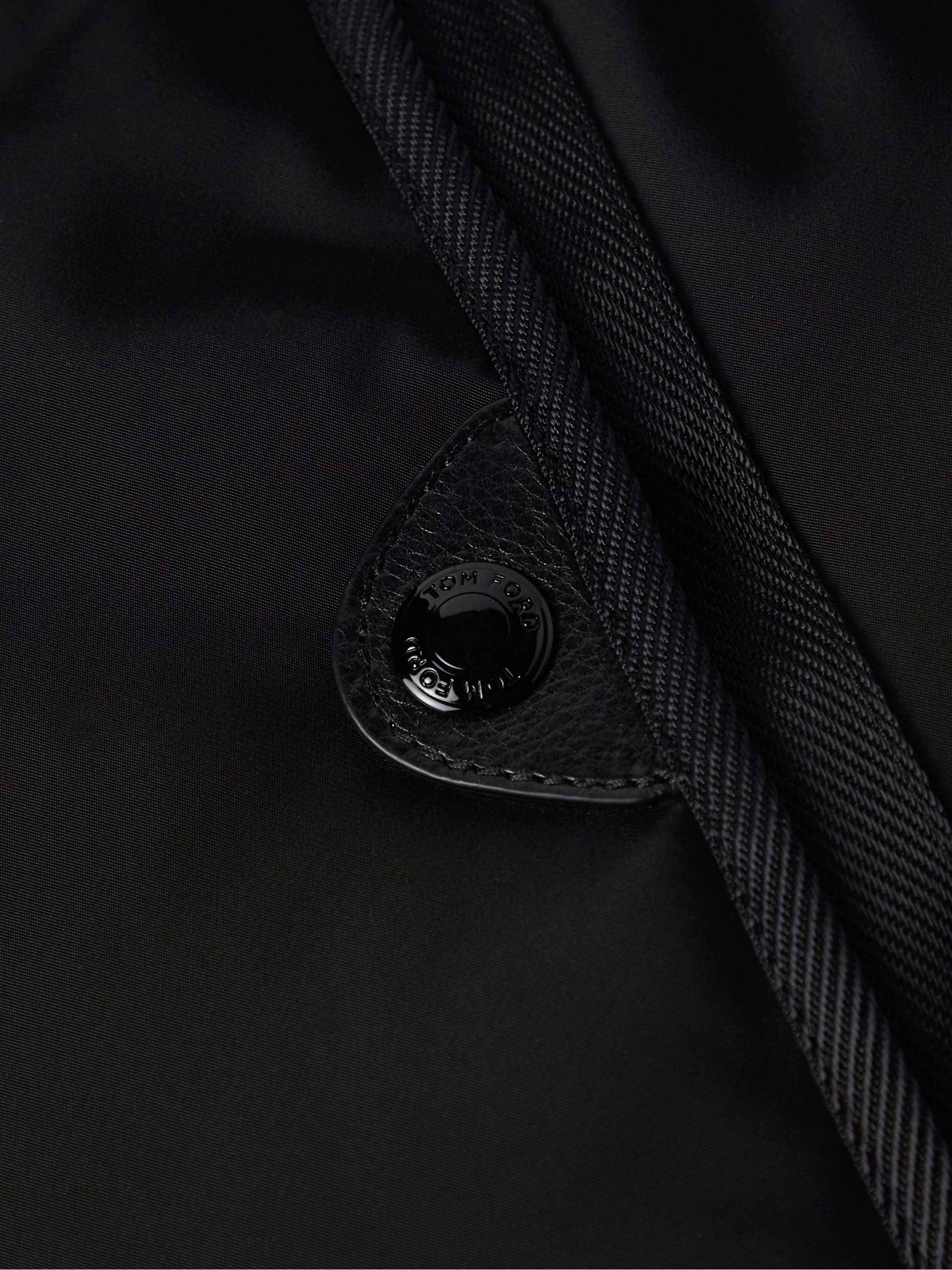 TOM FORD Leather-Trimmed Quilted Shell Down Gilet