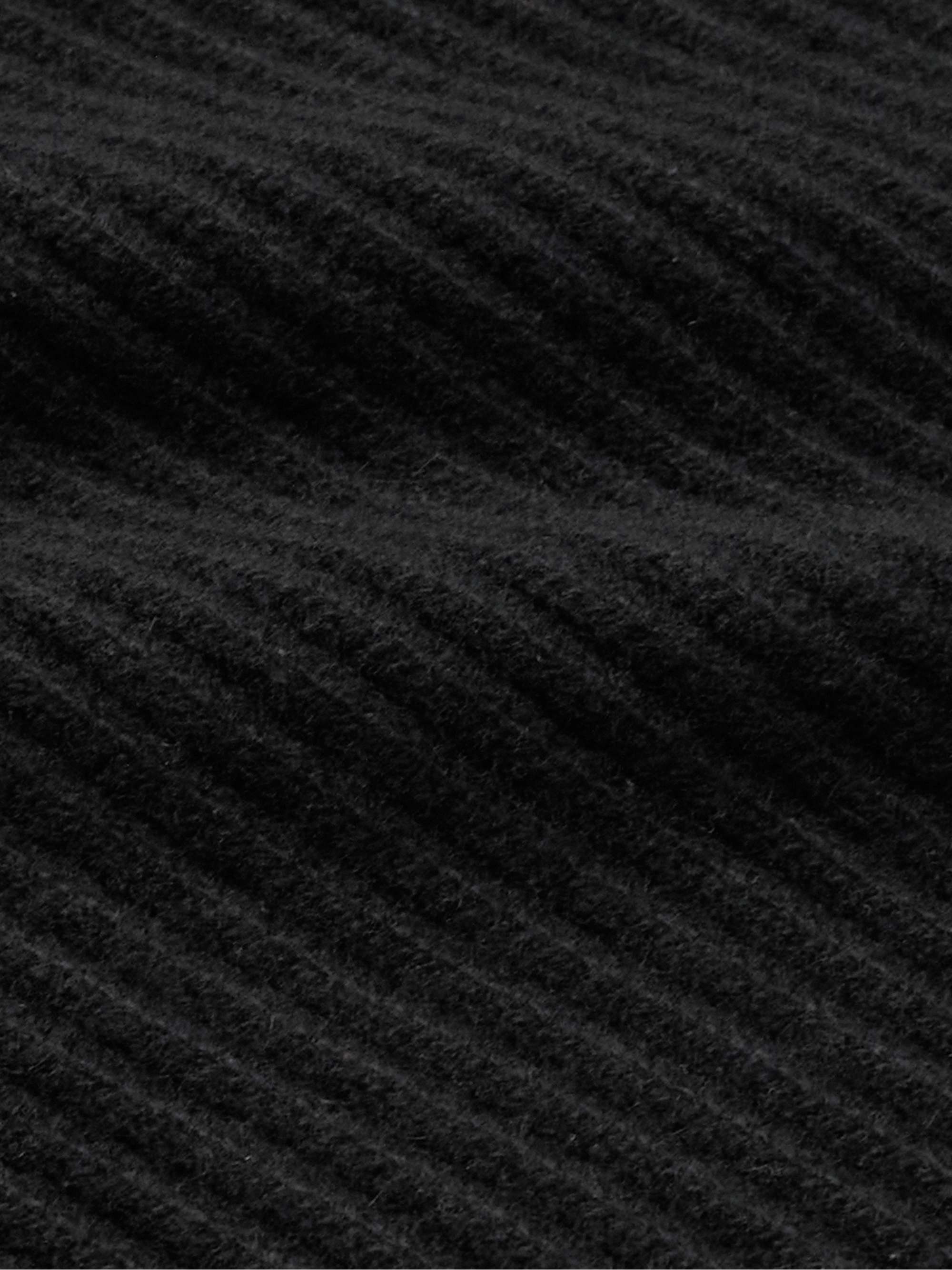 TOM FORD Slim-Fit Ribbed Wool and Cashmere-Blend Zip-Up Cardigan