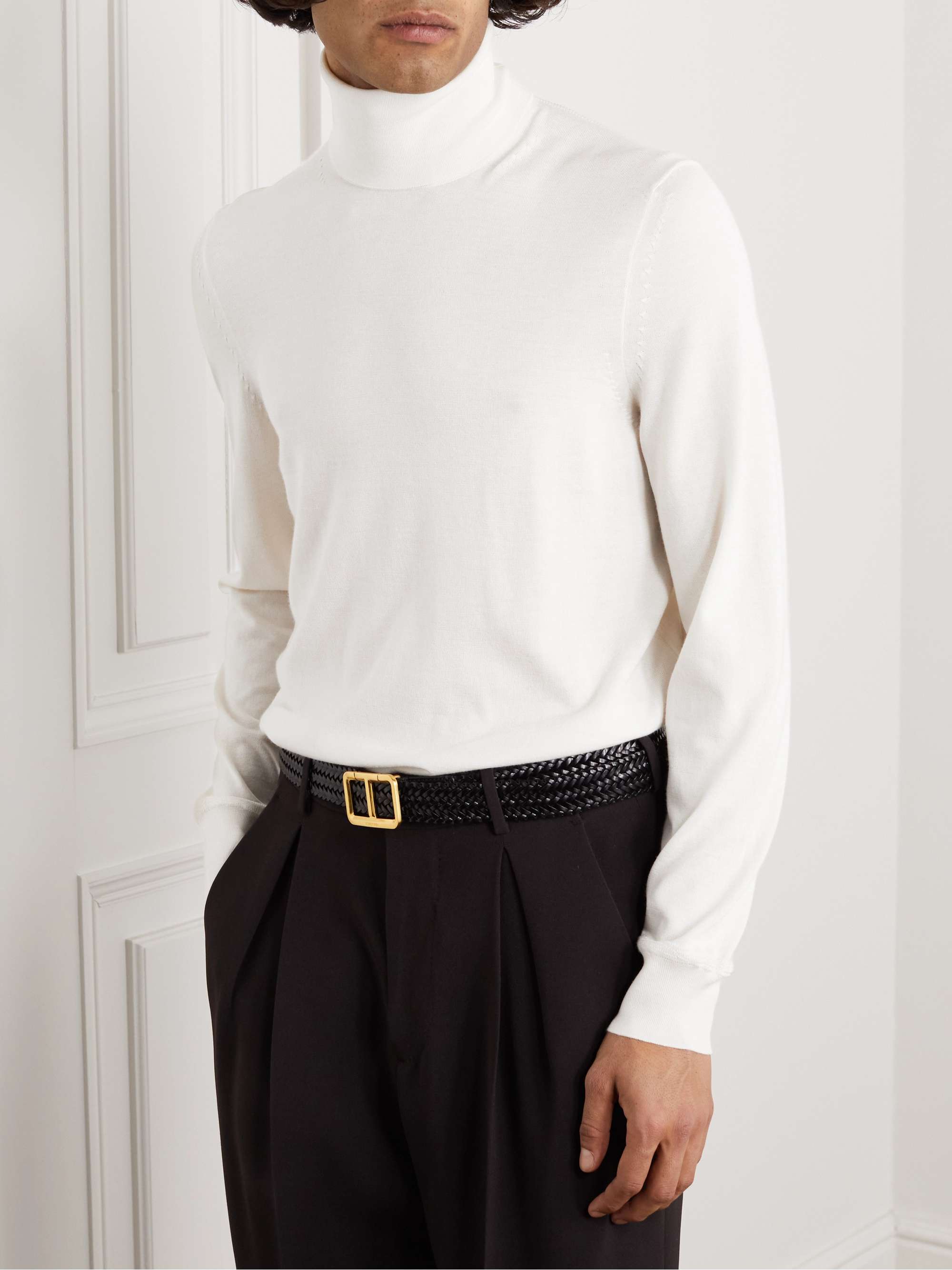 TOM FORD Cashmere and Silk-Blend Rollneck Sweater
