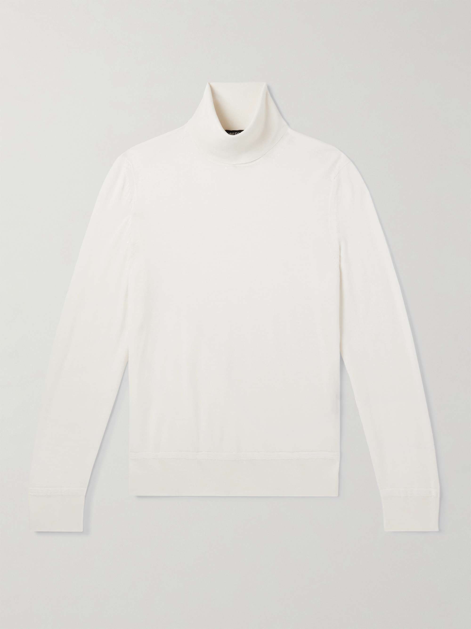 TOM FORD Cashmere and Silk-Blend Rollneck Sweater for Men | MR PORTER