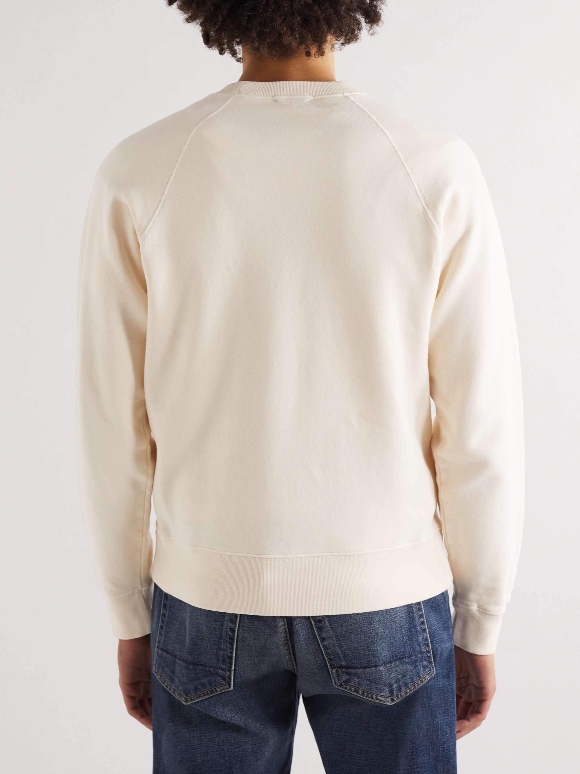TOM FORD Garment-Dyed Cotton-Jersey Sweatshirt