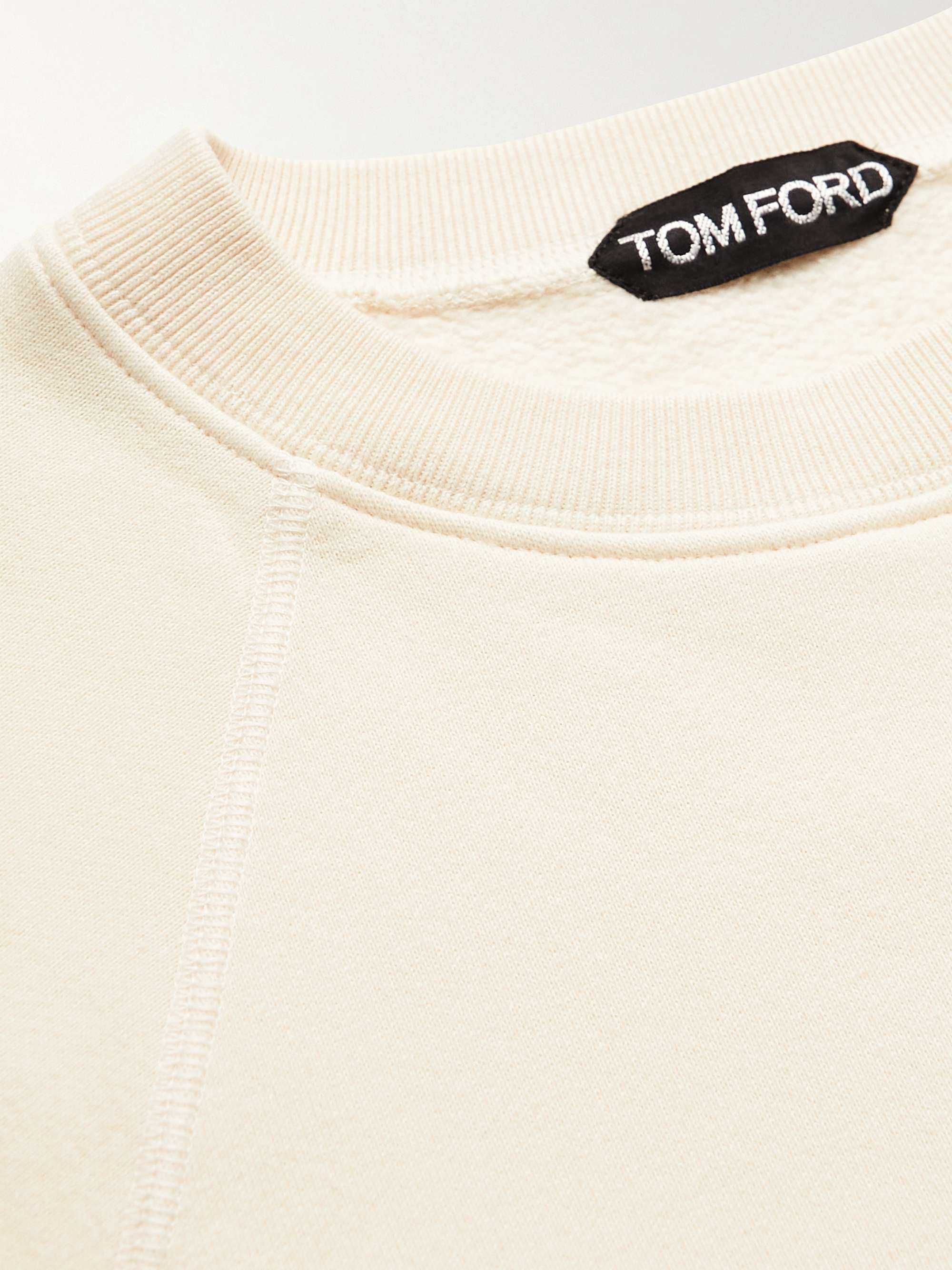 TOM FORD Garment-Dyed Cotton-Jersey Sweatshirt