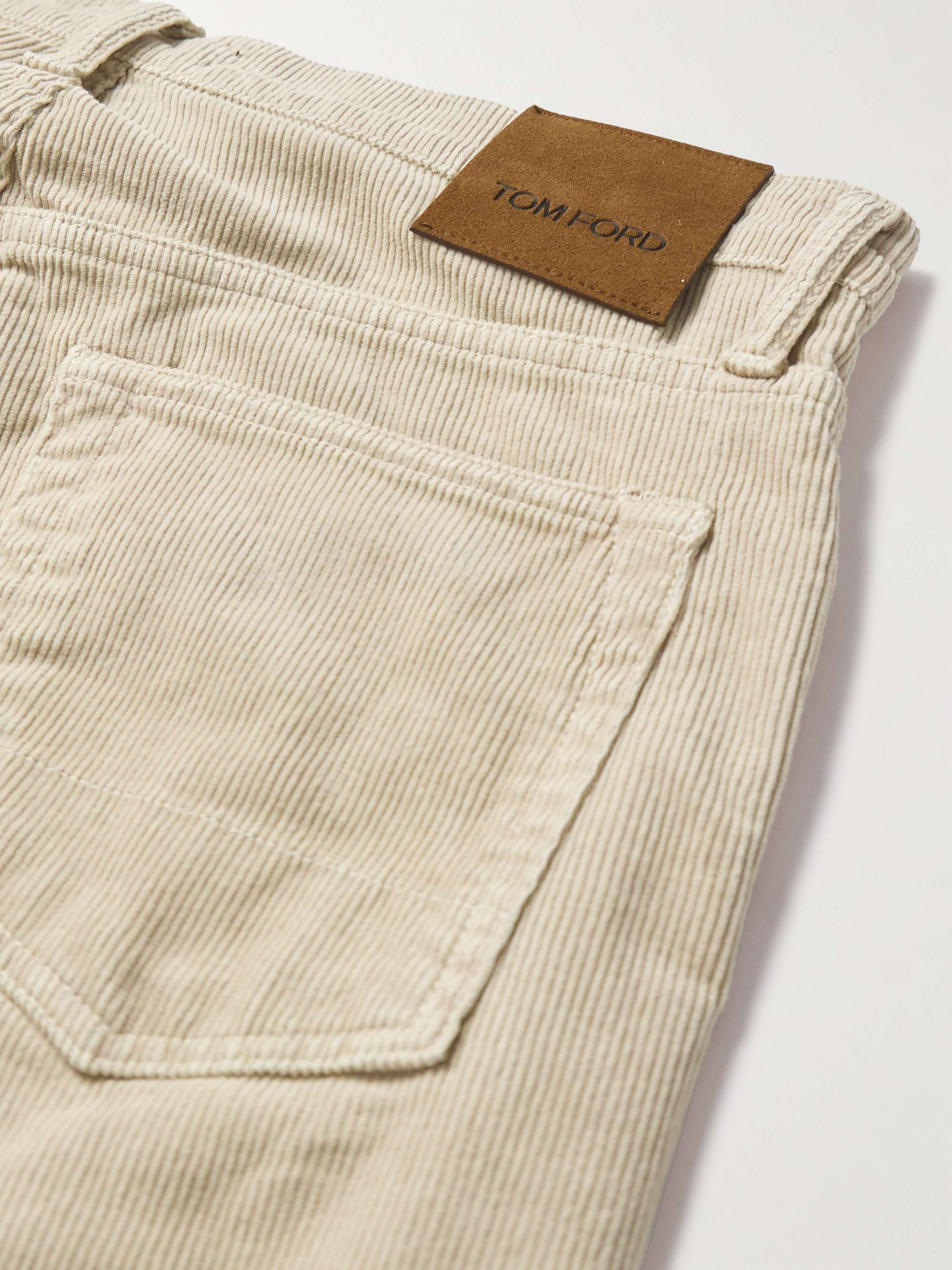 TOM FORD 12 Waves Cord Slim-Fit Cotton-Blend Corduroy Trousers