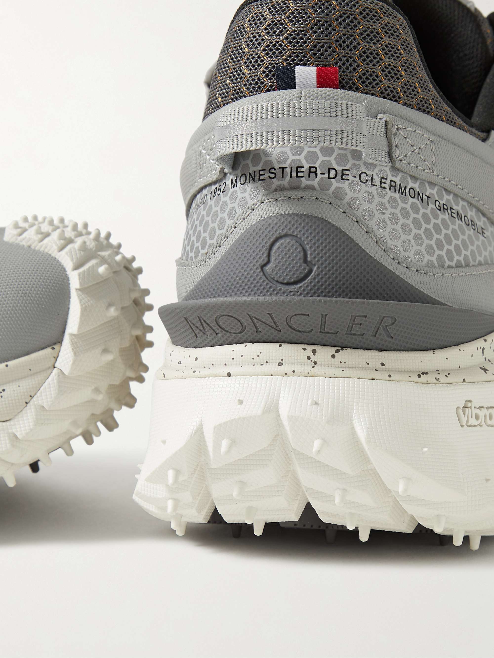 MONCLER Trailgrip Mesh and Rubber Sneakers