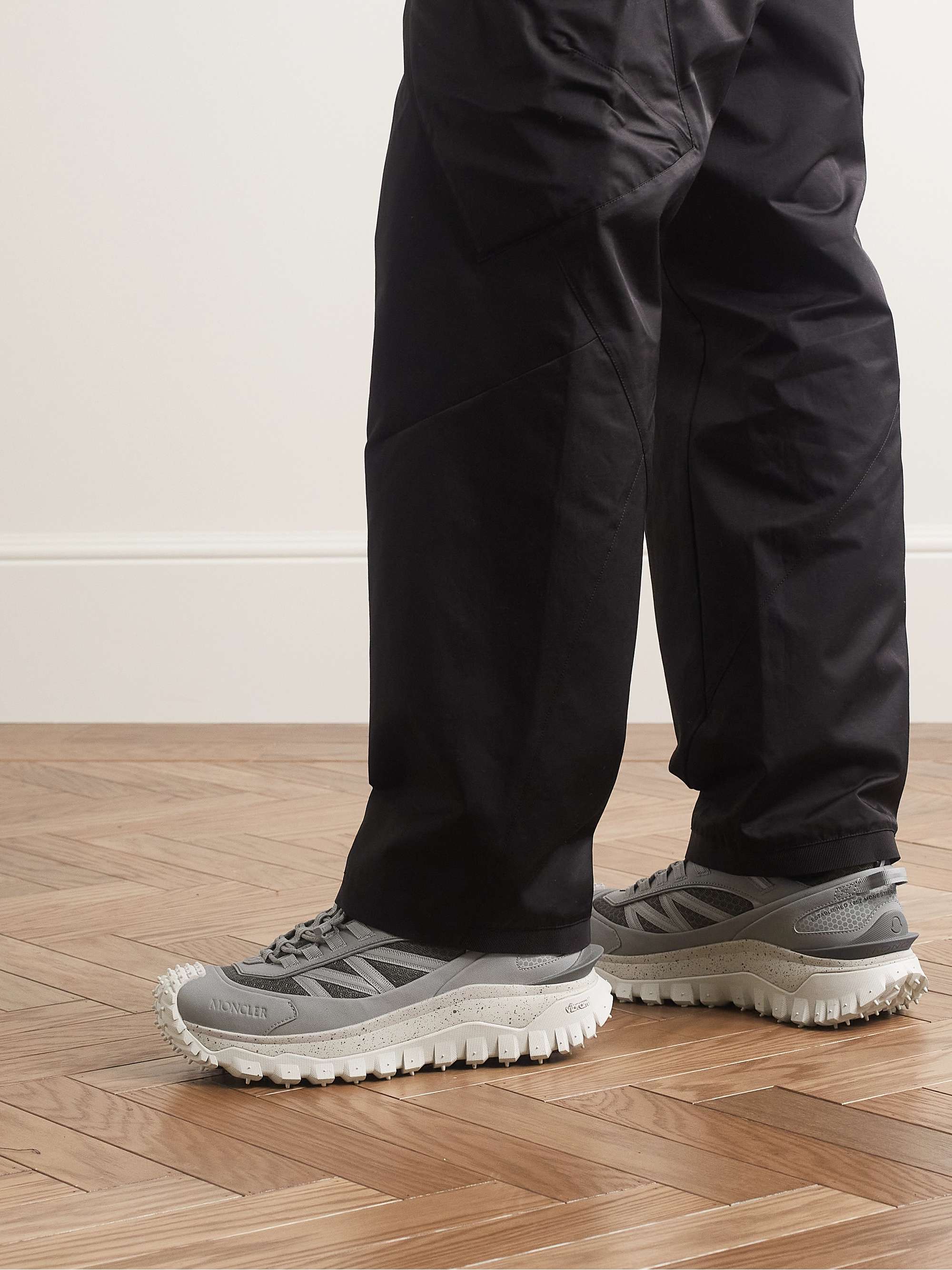 MONCLER Trailgrip Mesh and Rubber Sneakers