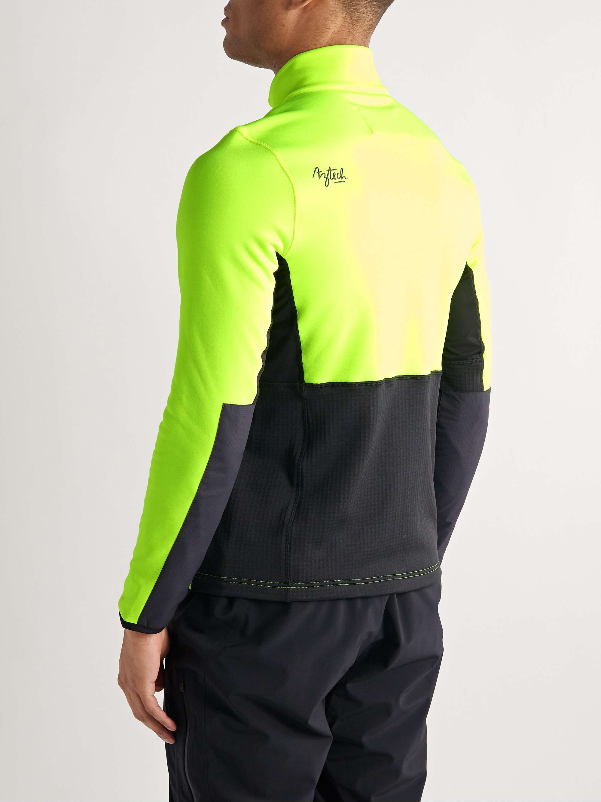 AZTECH MOUNTAIN Slim-Fit Stretch-Jersey and Ripstop Half-Zip Ski Base Layer