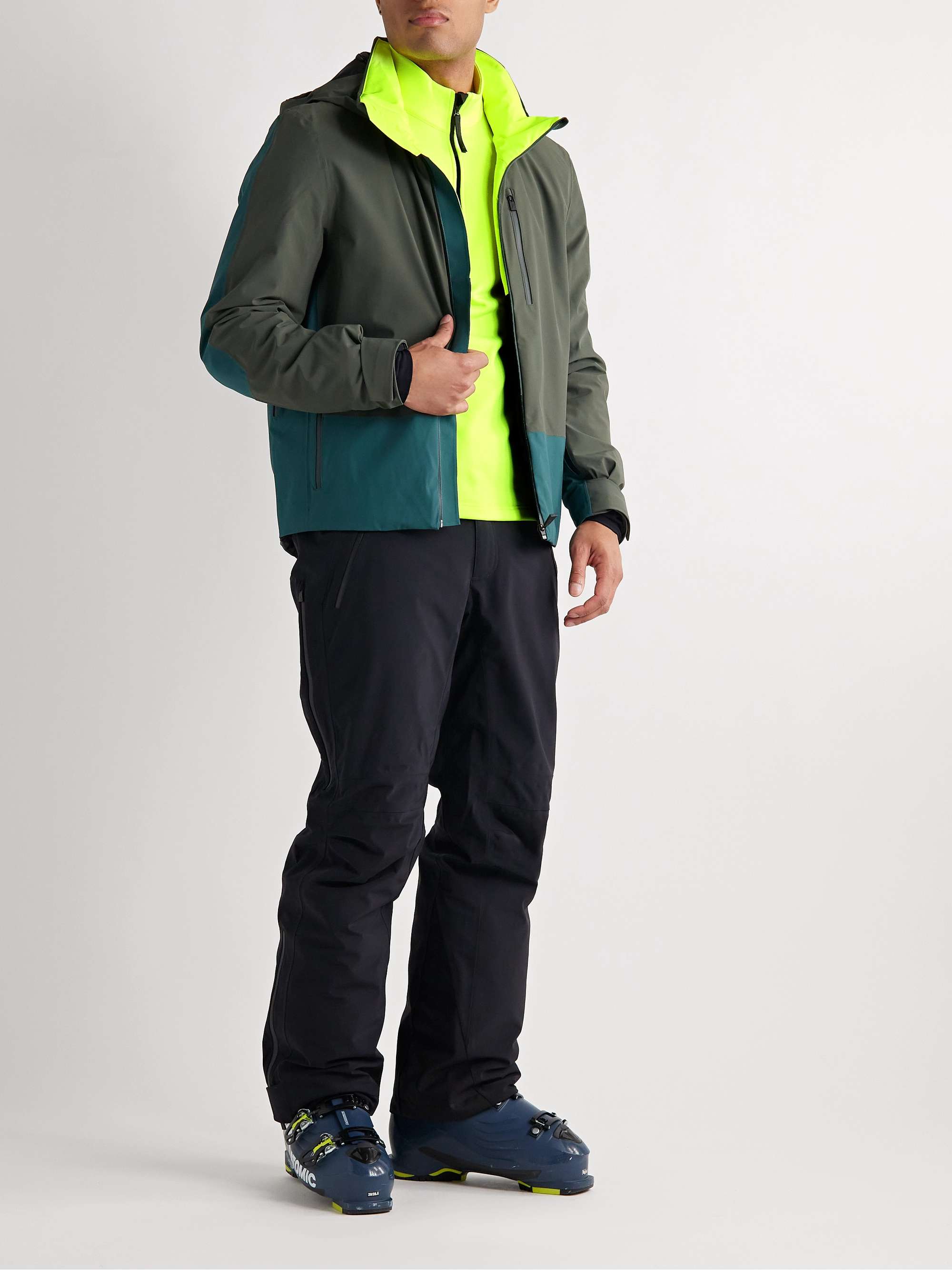 AZTECH MOUNTAIN Slim-Fit Stretch-Jersey and Ripstop Half-Zip Ski Base Layer