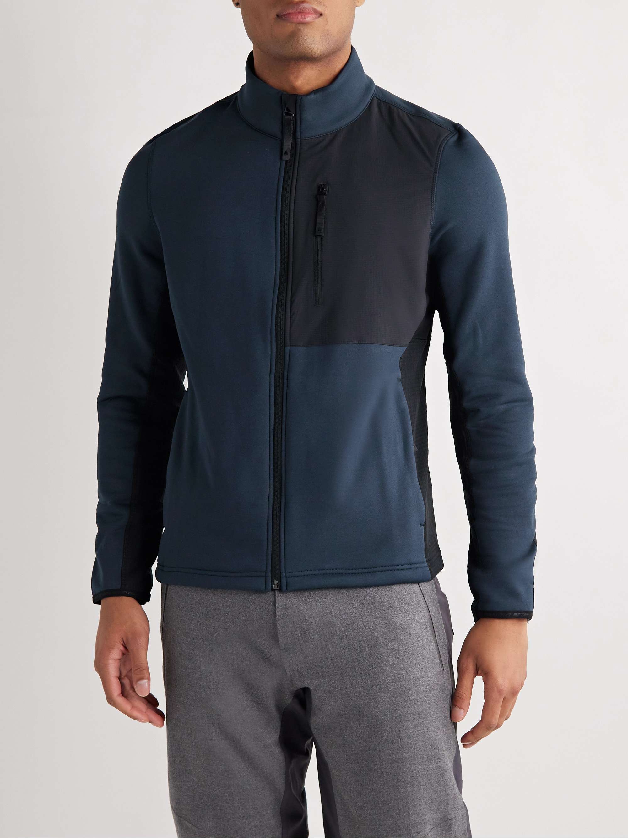 AZTECH MOUNTAIN Slim-Fit Panelled Stretch-Jersey and Ripstop Zip-Up Ski Base Layer