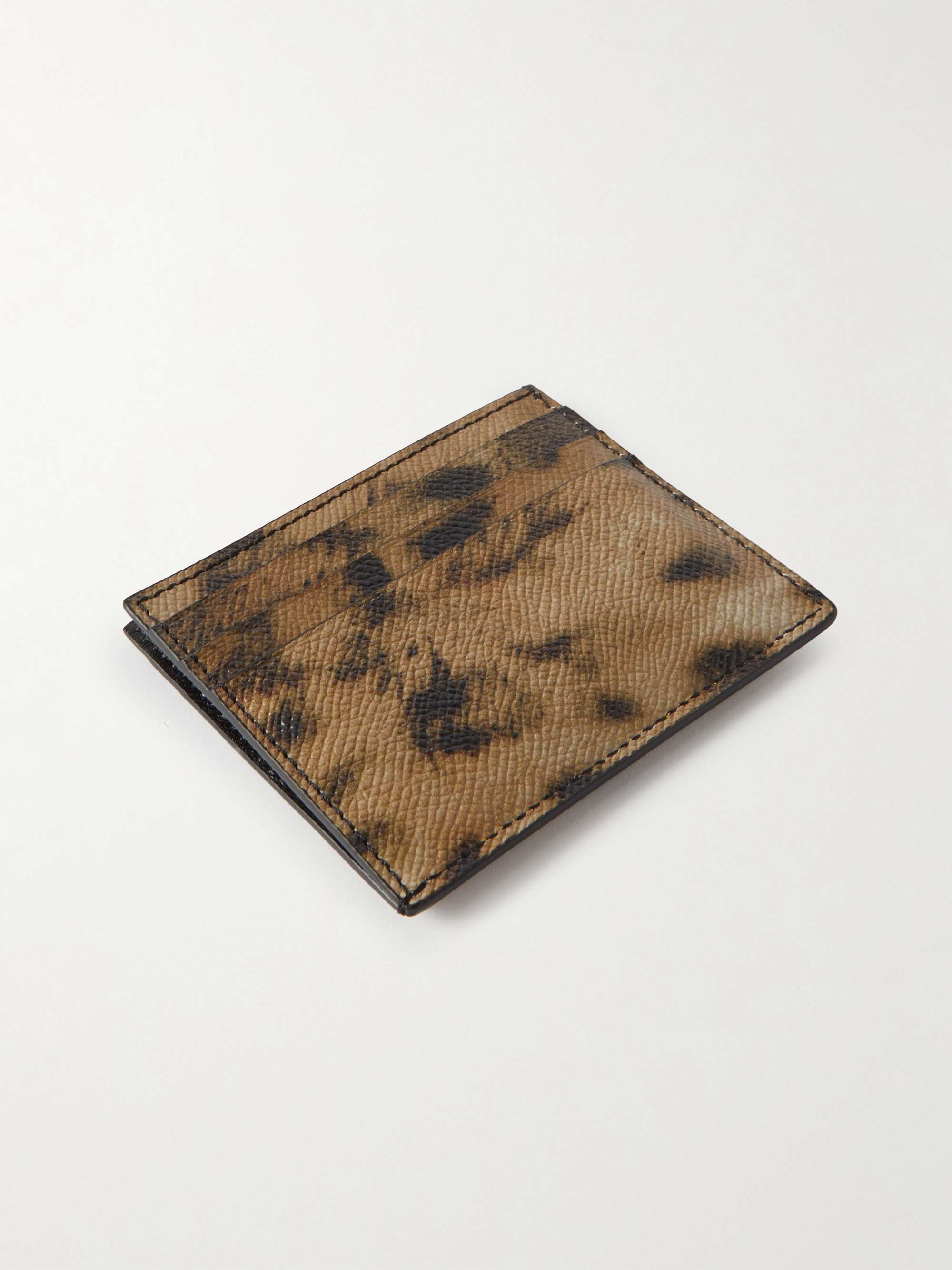 TOM FORD Leopard-Print Full-Grain Leather Cardholder