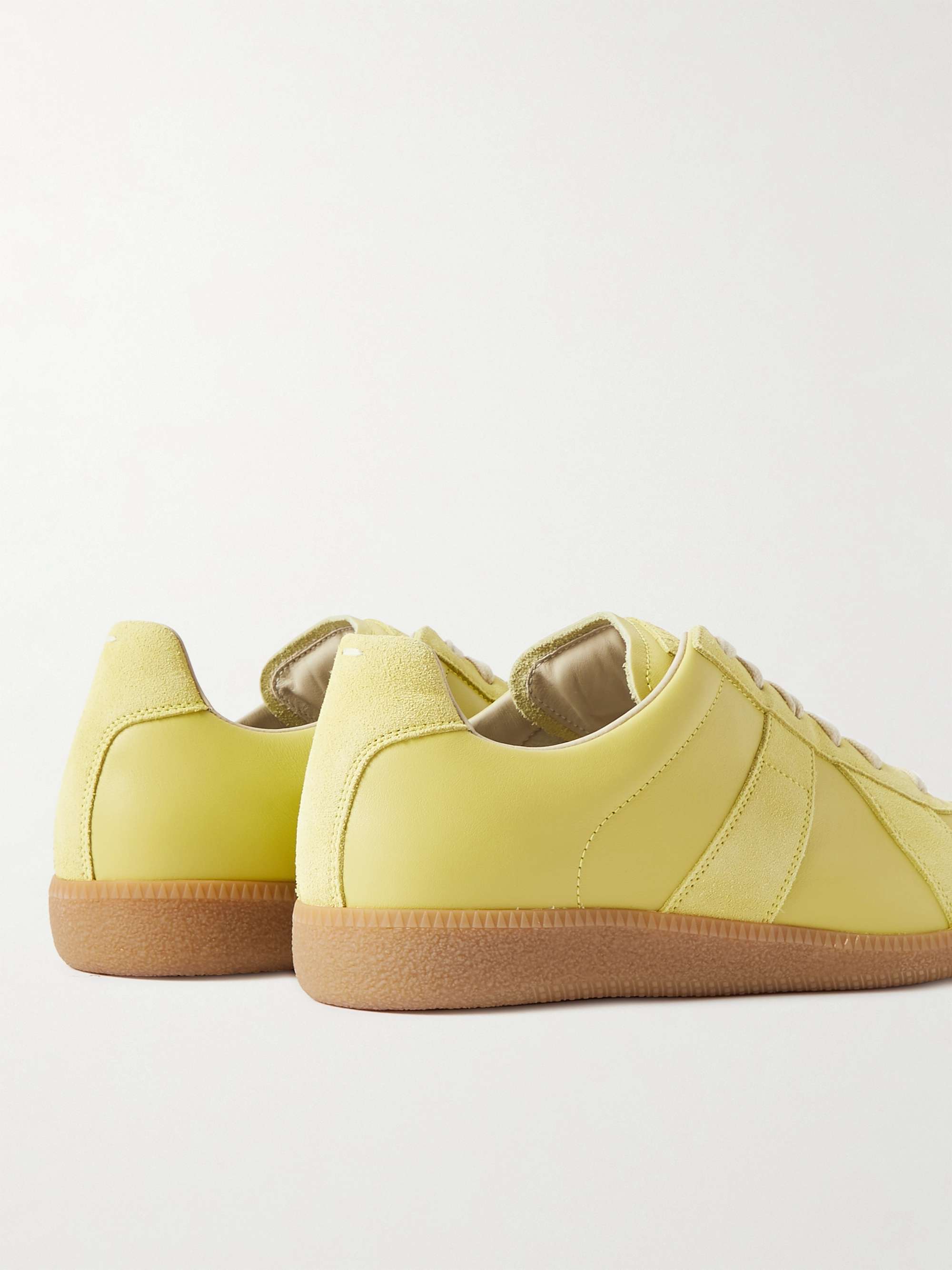 MAISON MARGIELA Replica Leather and Suede Sneakers