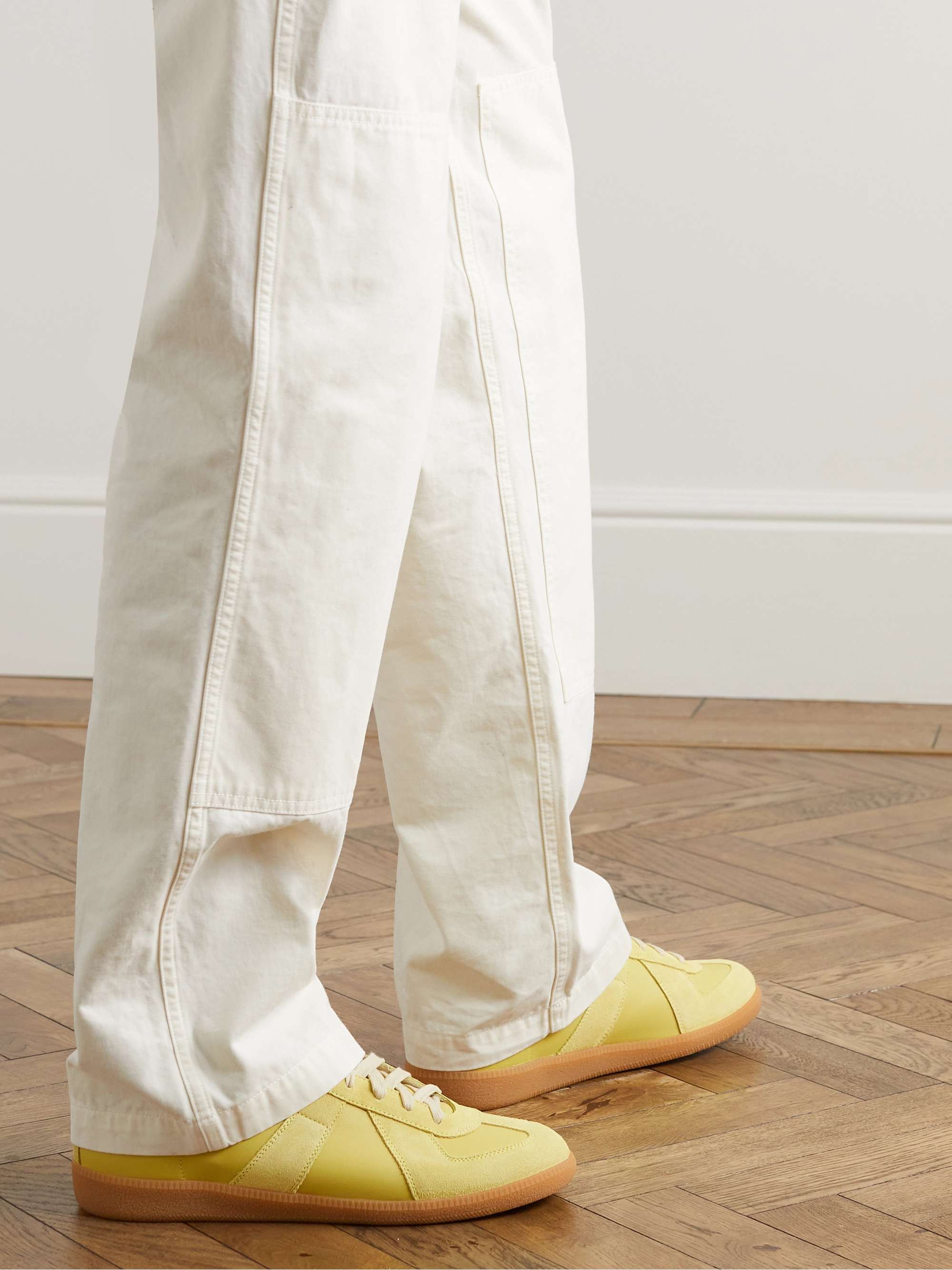 MAISON MARGIELA Replica Leather and Suede Sneakers