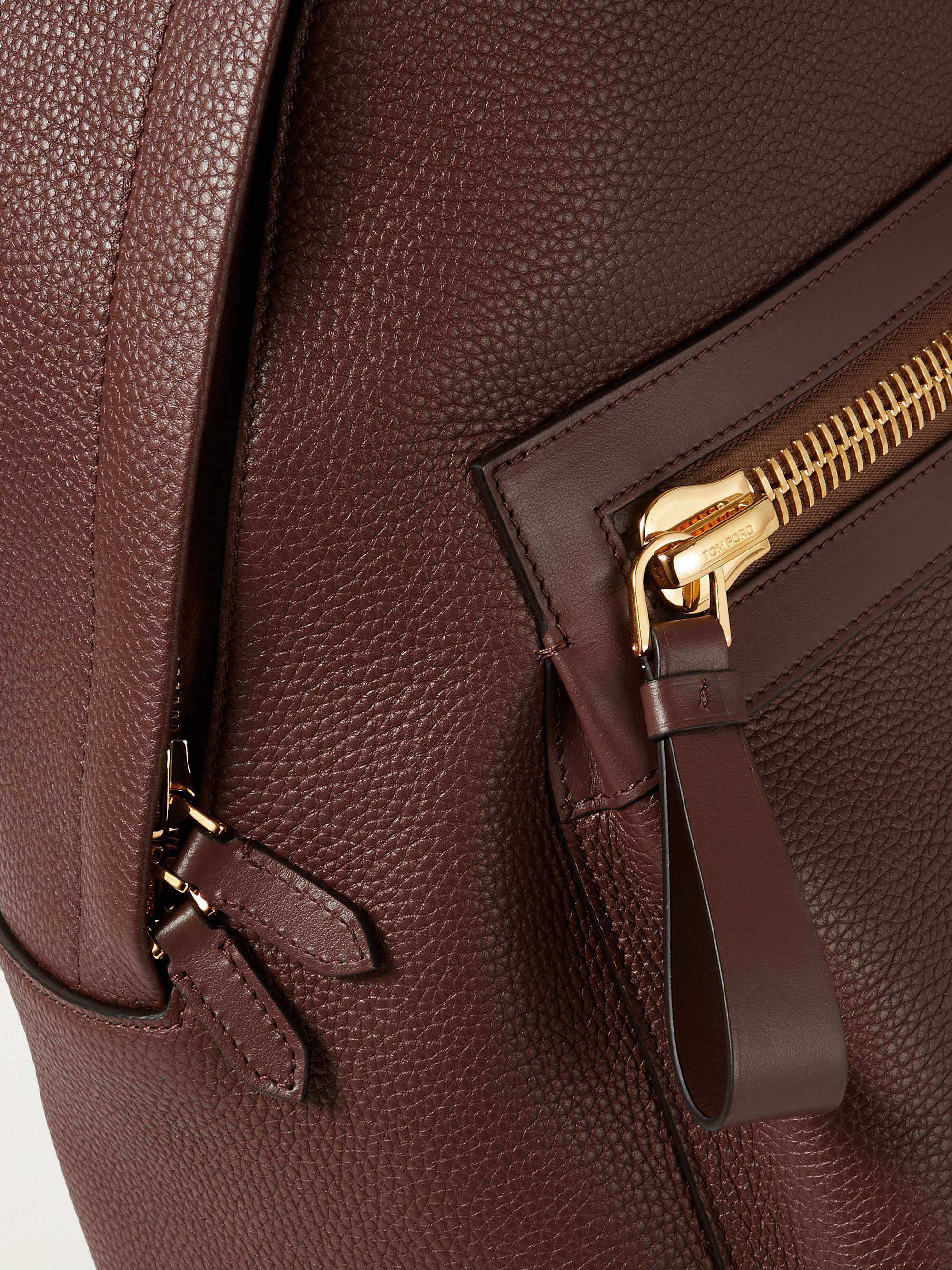 TOM FORD Buckley Pebble-Grain Leather Backpack