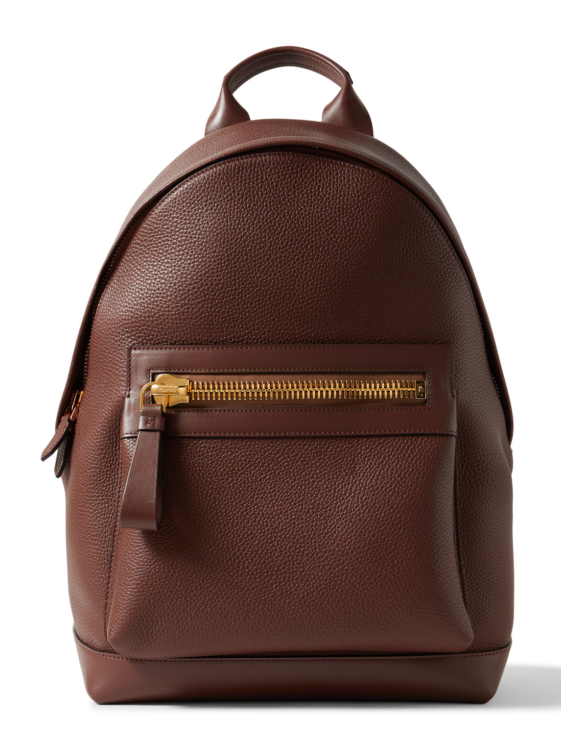 Tom Ford Buckley Pebble-grain Leather Backpack In Brown