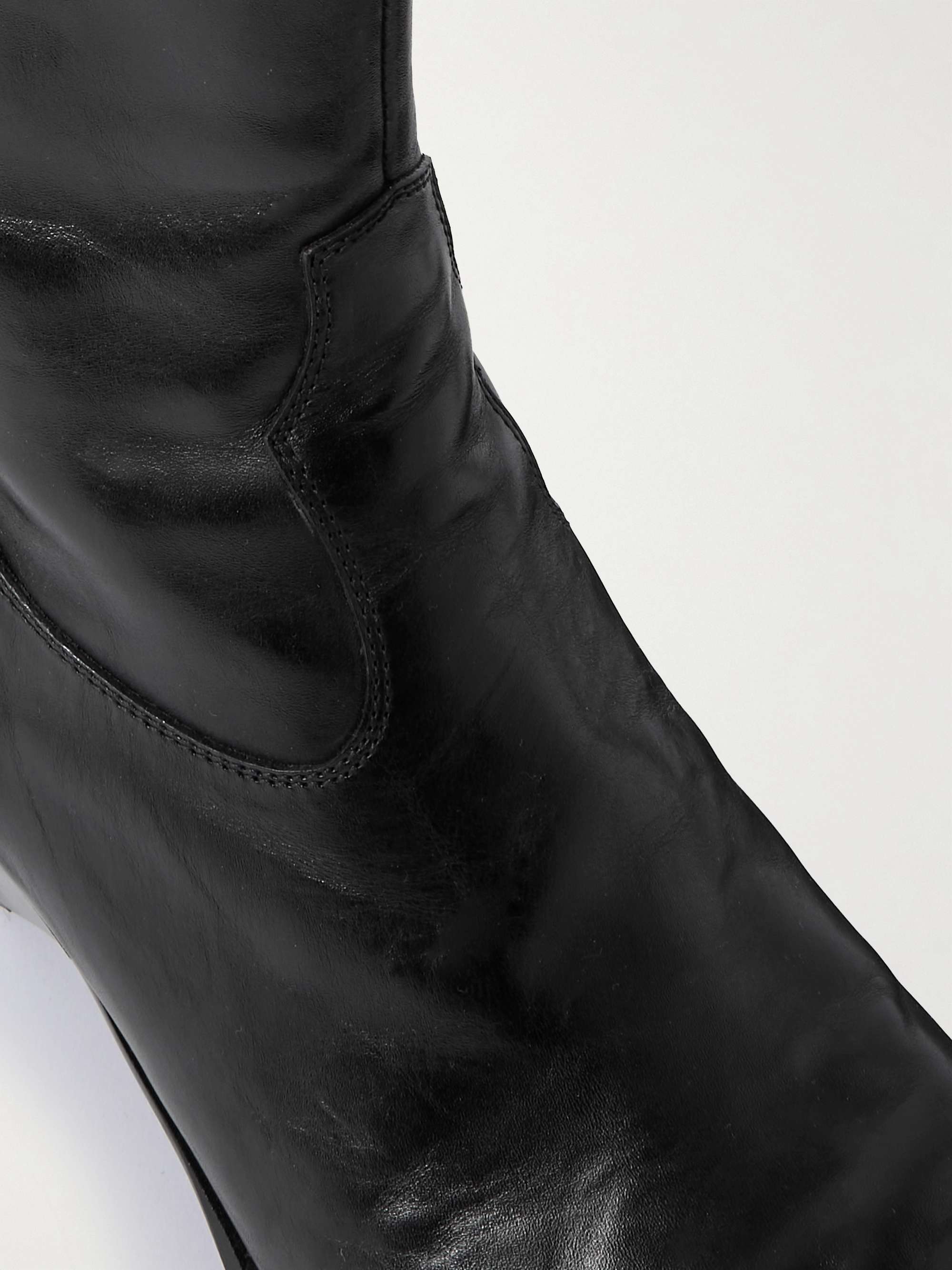 CELINE HOMME Leather Western Boots