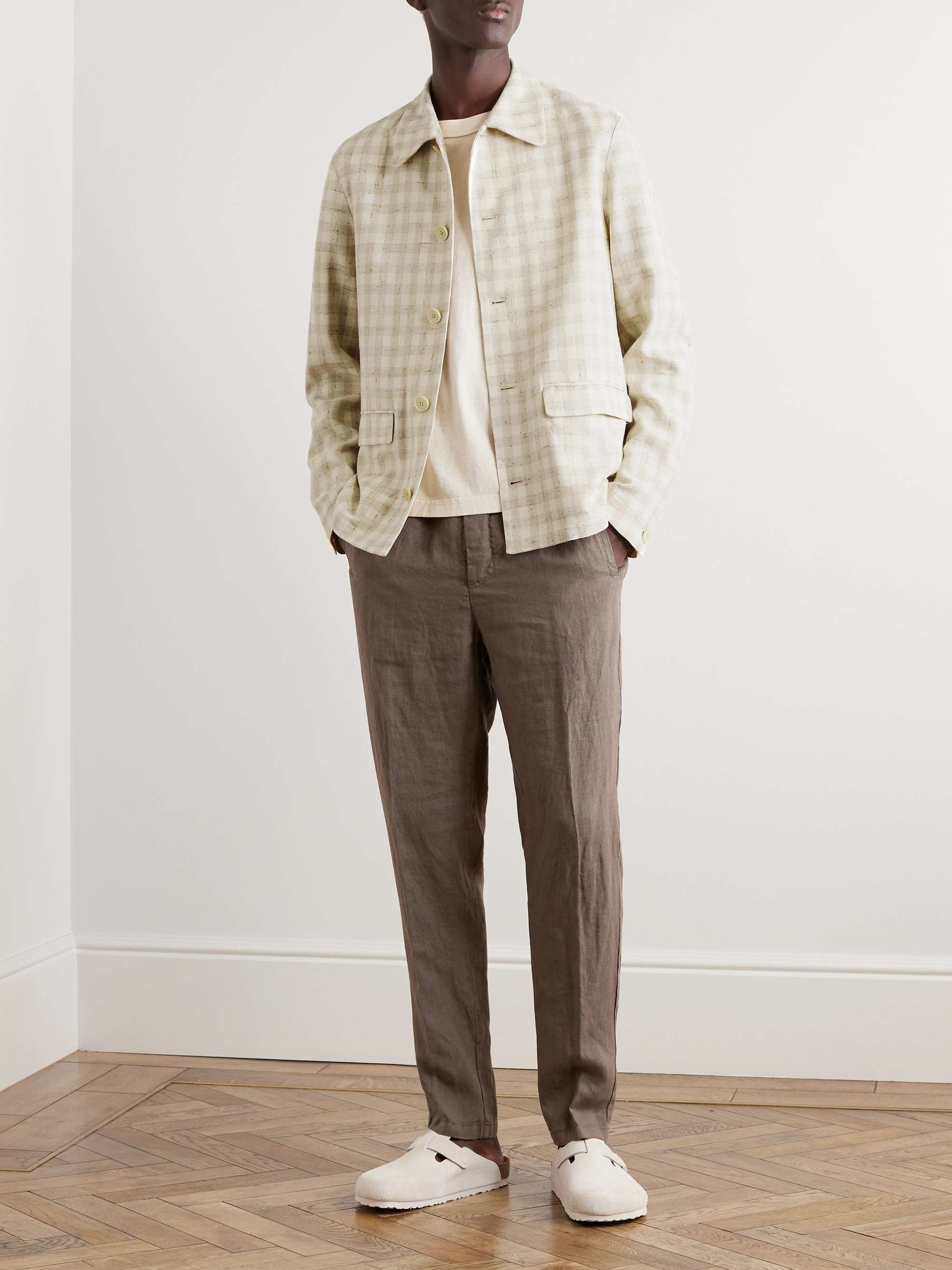 BARENA Pavegia Gingham Woven Jacket