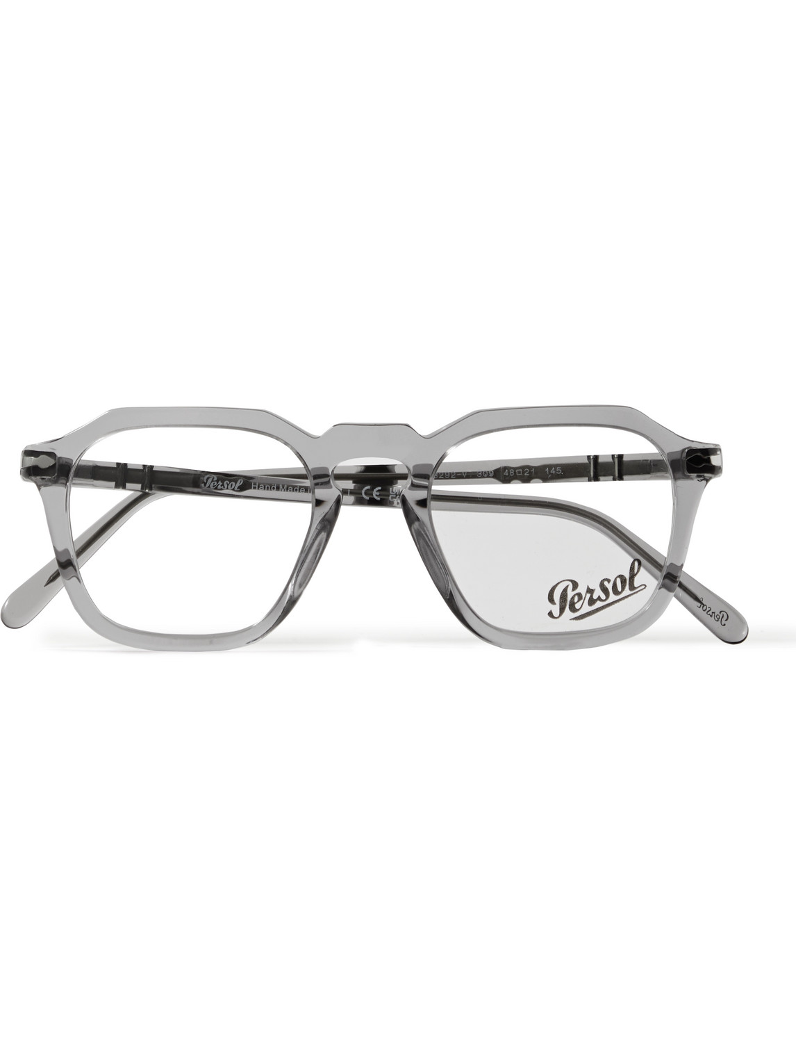 Persol D-frame Acetate Optical Glasses In Gray
