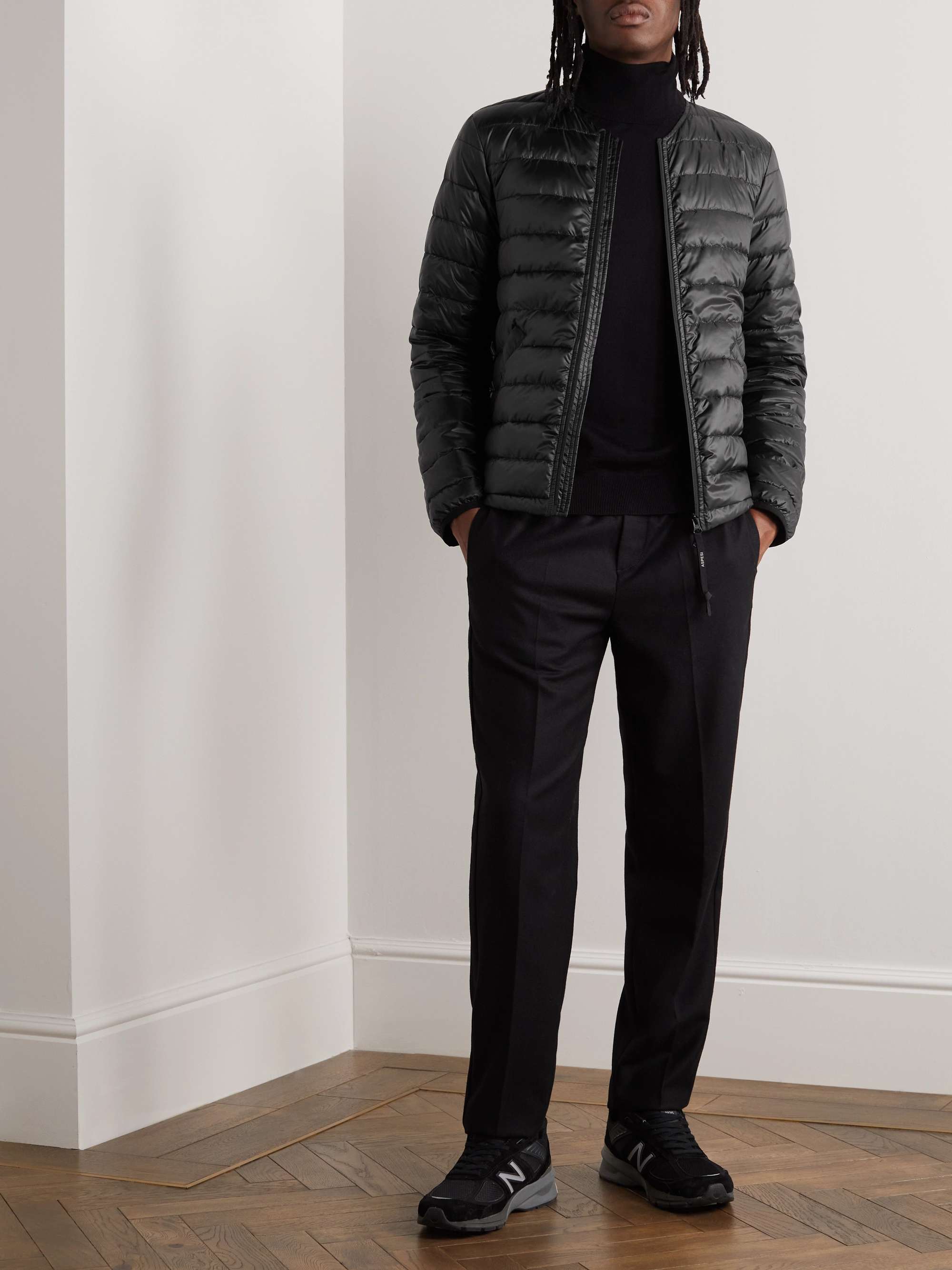 ASPESI Quilted Shell Down Bomber Jacket