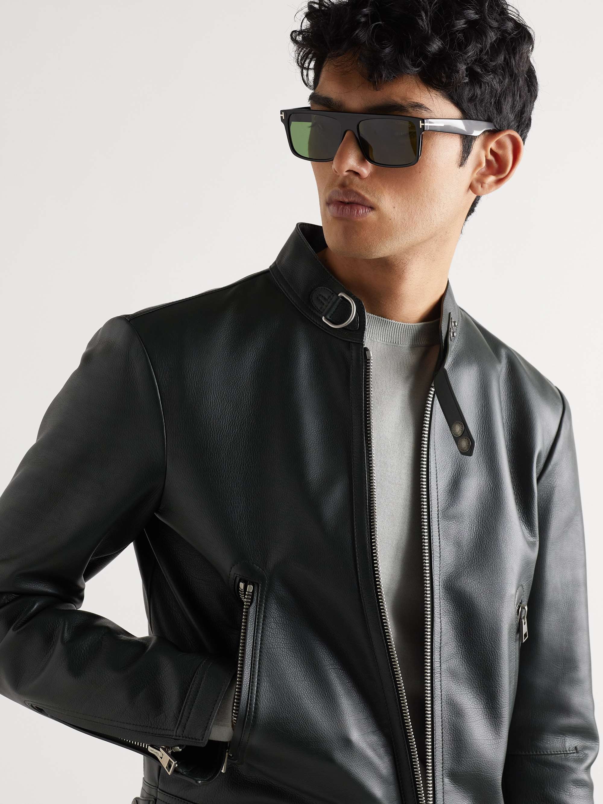 TOM FORD Square-Frame Acetate Sunglasses