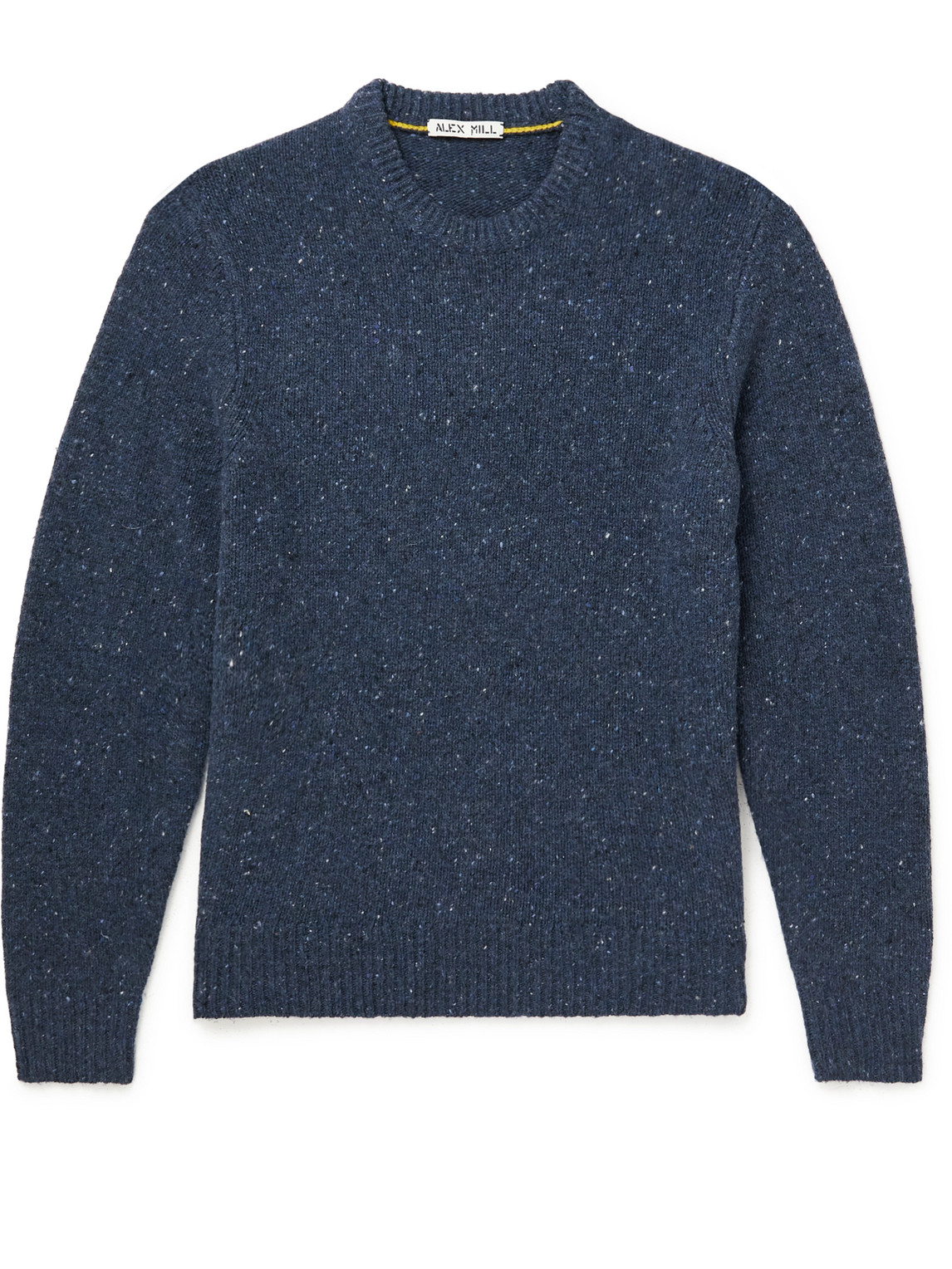 Shop Alex Mill Donegal Merino Wool-blend Sweater In Blue