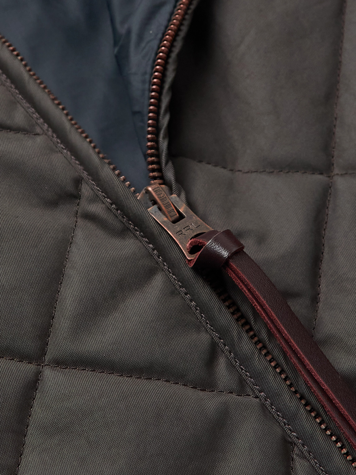 RRL BENTON QUILTED RECYCLED-SHELL BOMBER JACKET
