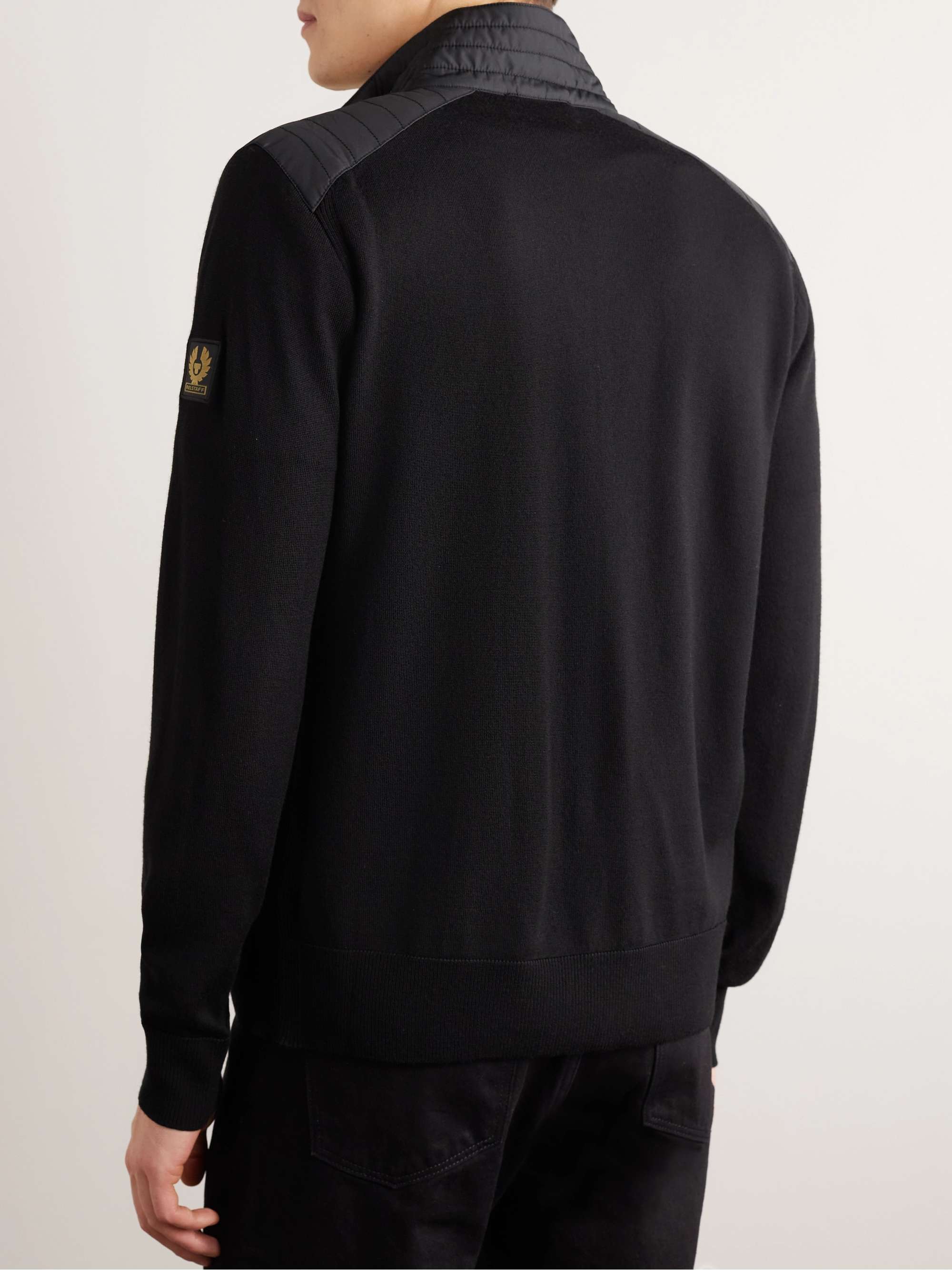 BELSTAFF Kelby Merino Wool Zip-Up Sweater