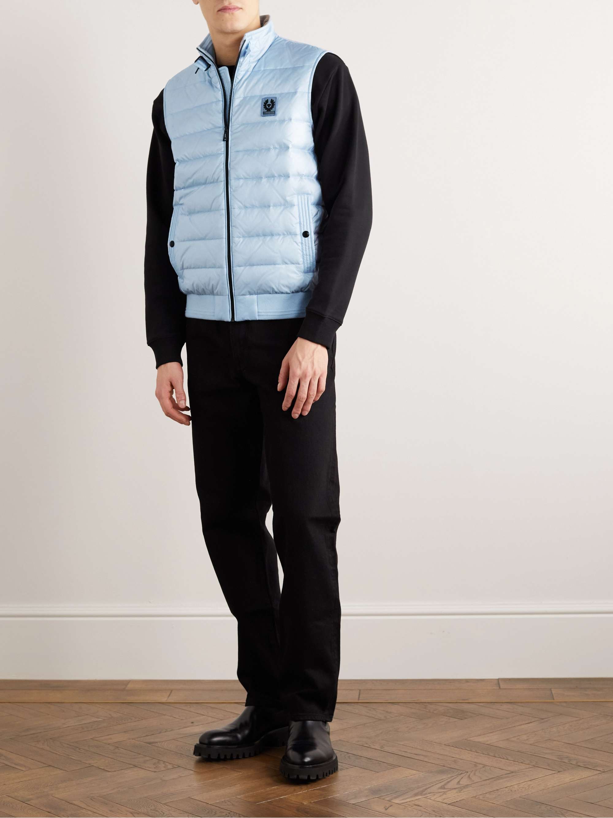BELSTAFF Circuit Logo-Appliquéd Quilted Shell Down Gilet