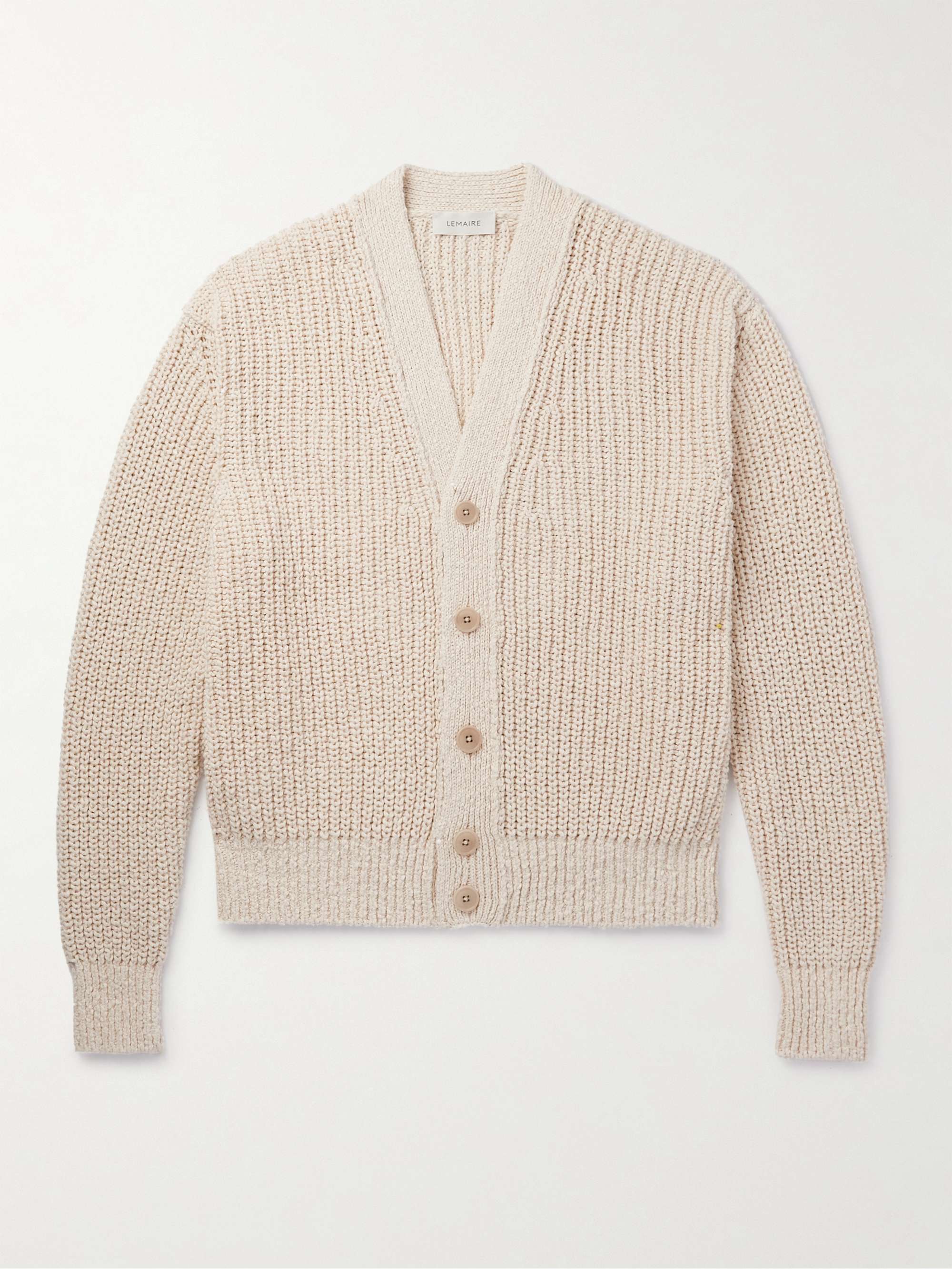 LEMAIRE Ribbed Cotton Cardigan for Men | MR PORTER