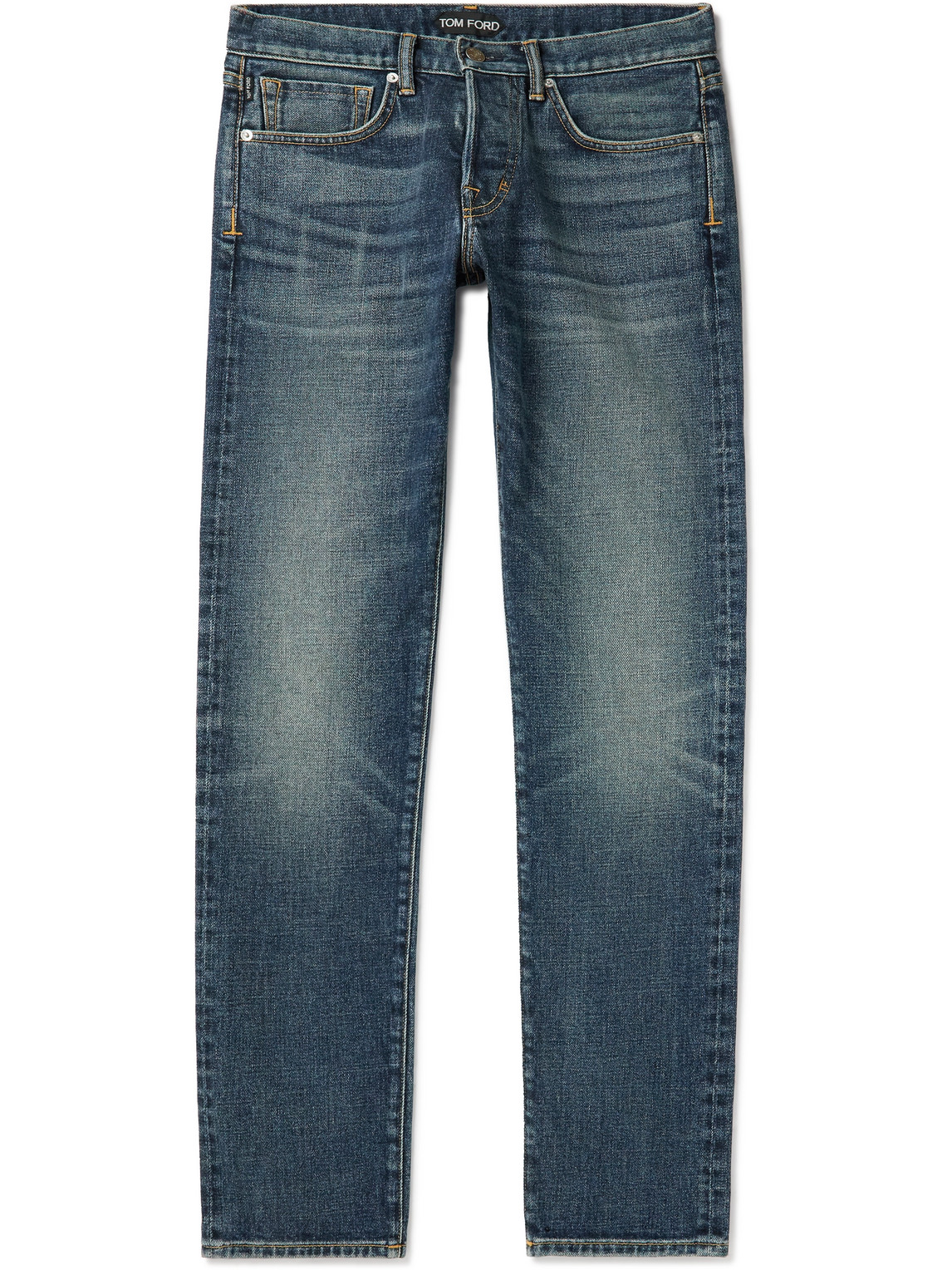Tom Ford Skinny-fit Selvedge Jeans In Blue
