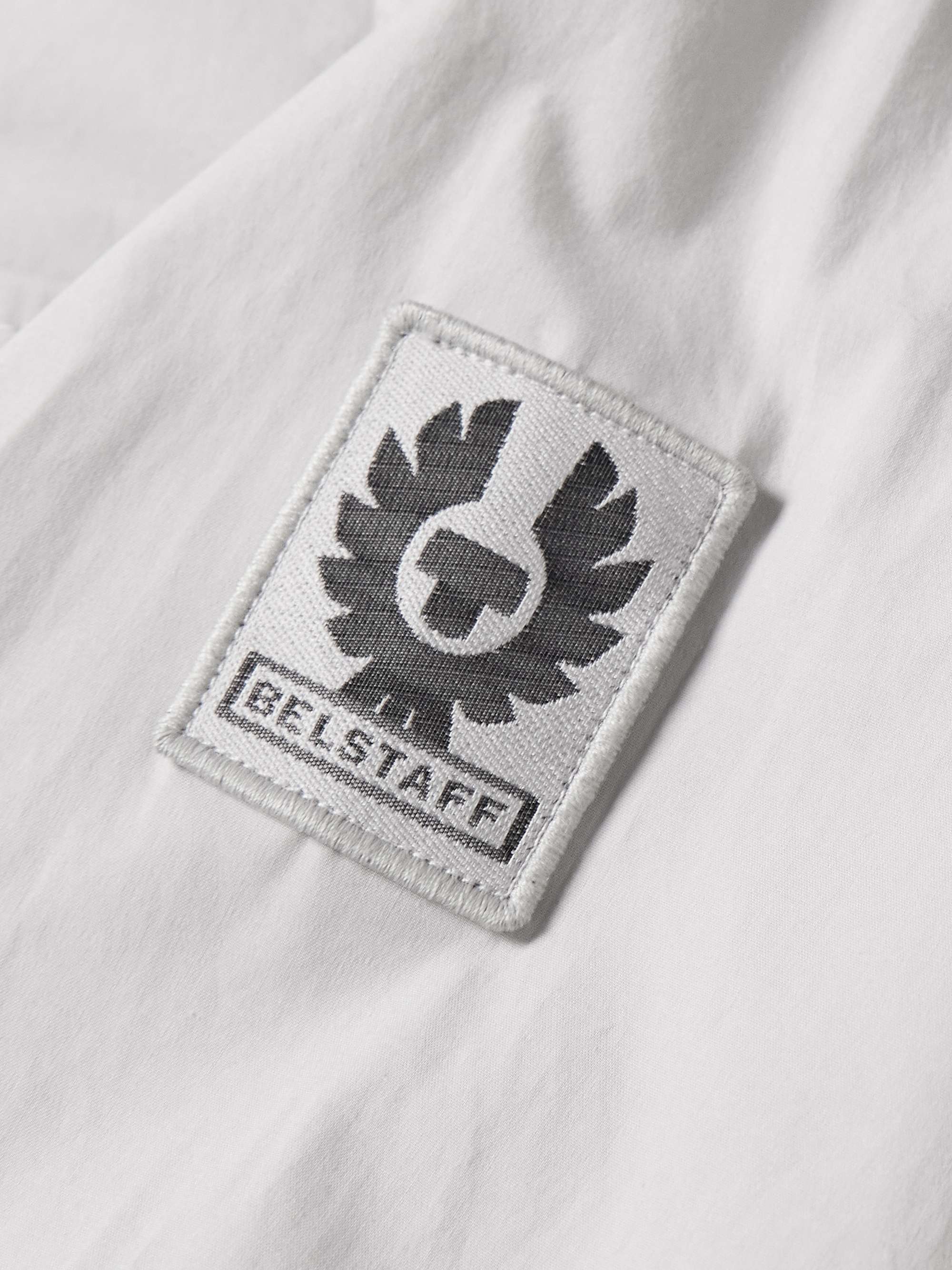 BELSTAFF Caster Logo-Appliquéd Stretch Cotton-Poplin Shirt