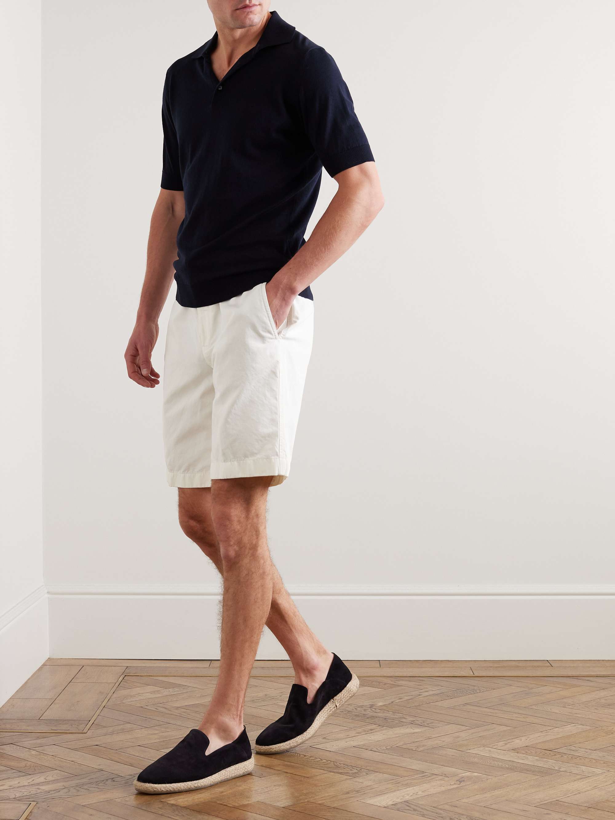 LORO PIANA Straight-Leg Cotton-Blend Bermuda Shorts