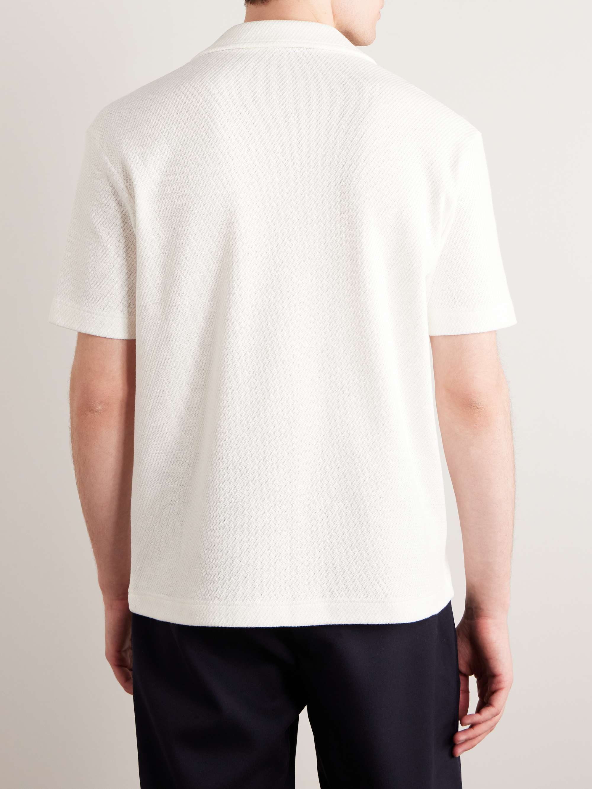 LORO PIANA Camp-Collar Cotton and Silk-Blend Shirt