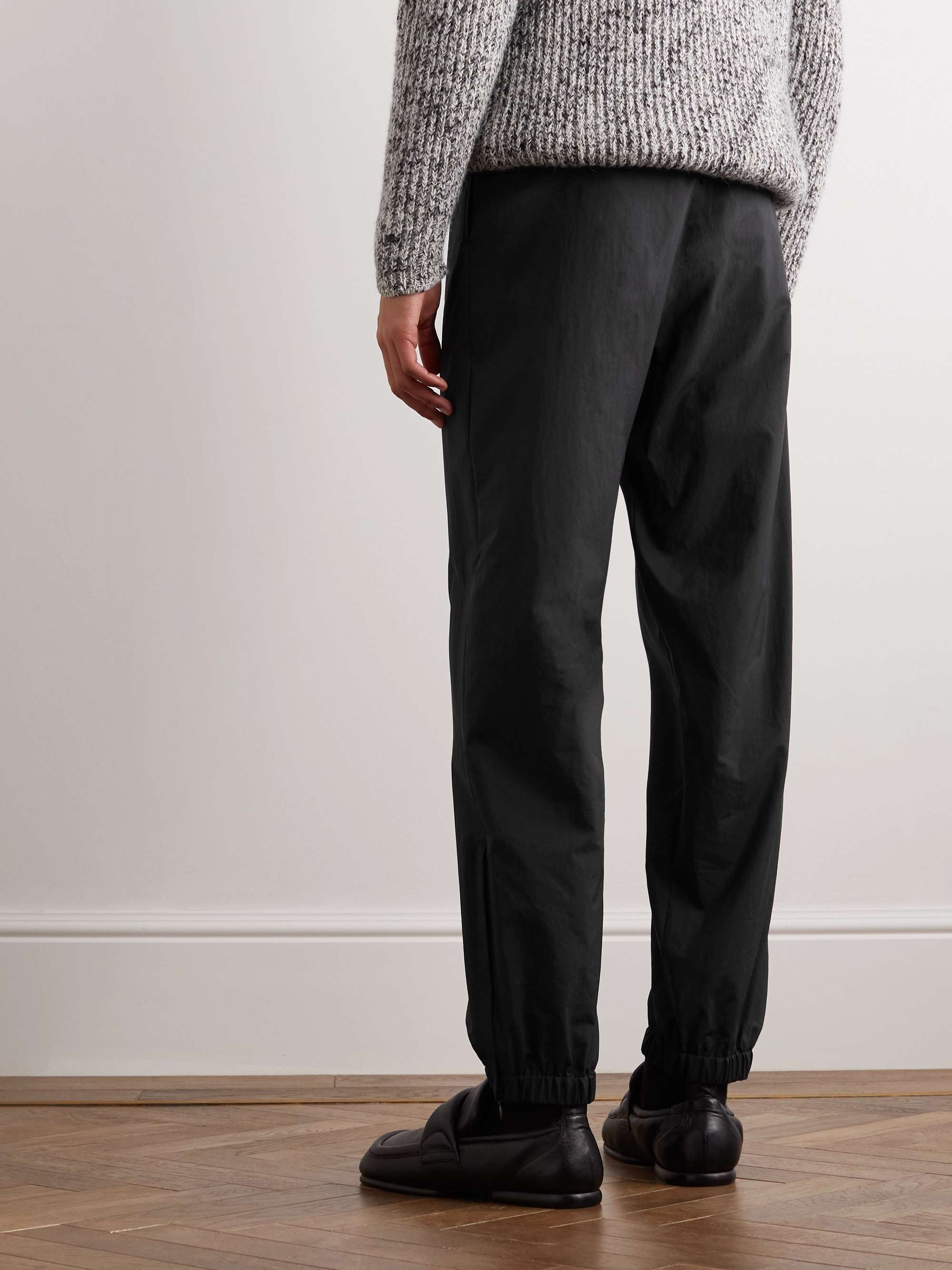 AURALEE Tapered Cotton and Nylon-Blend Trousers