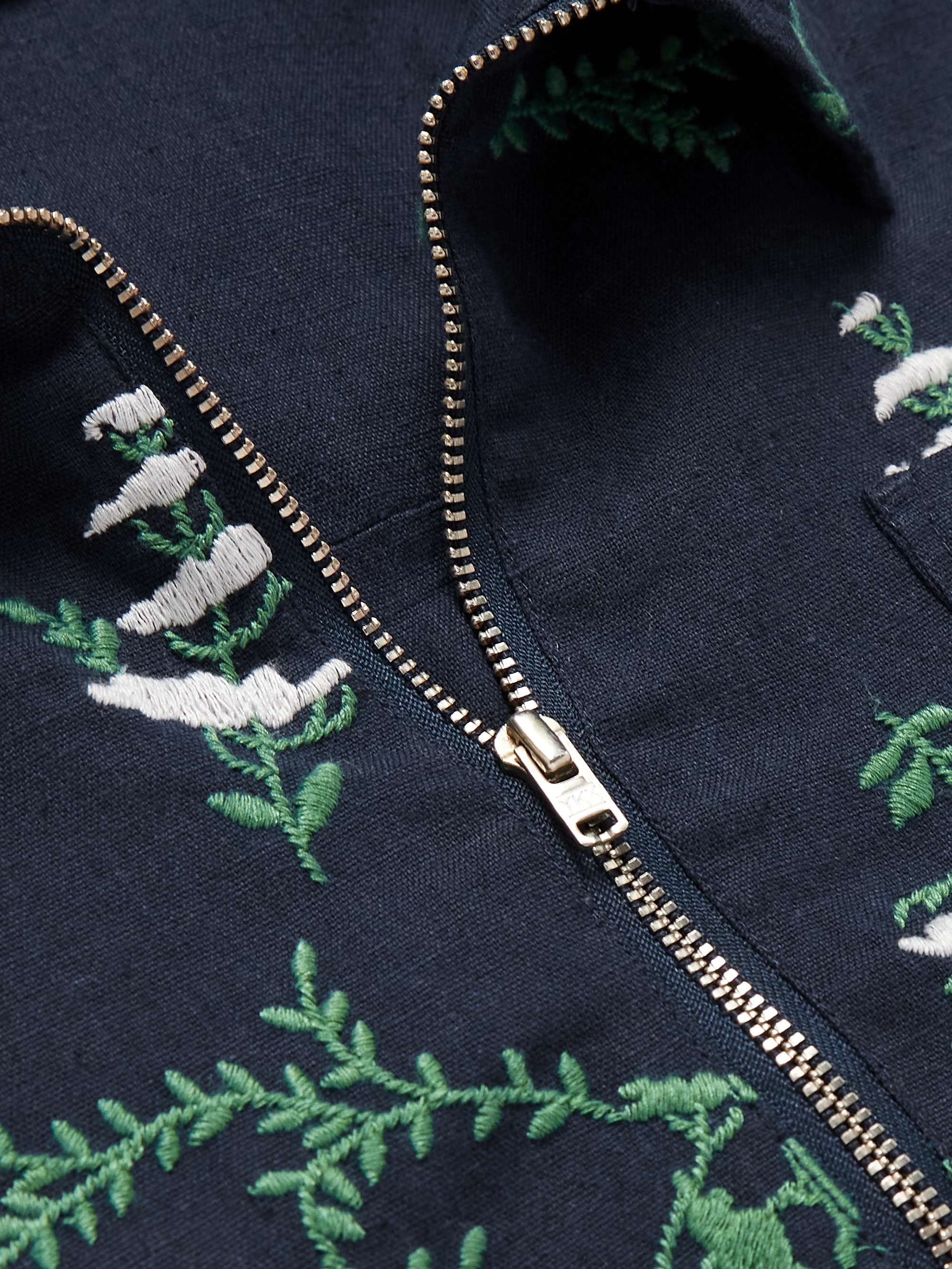 YMC Bowie Embroidered Cotton and Linen-Blend Shirt Jacket
