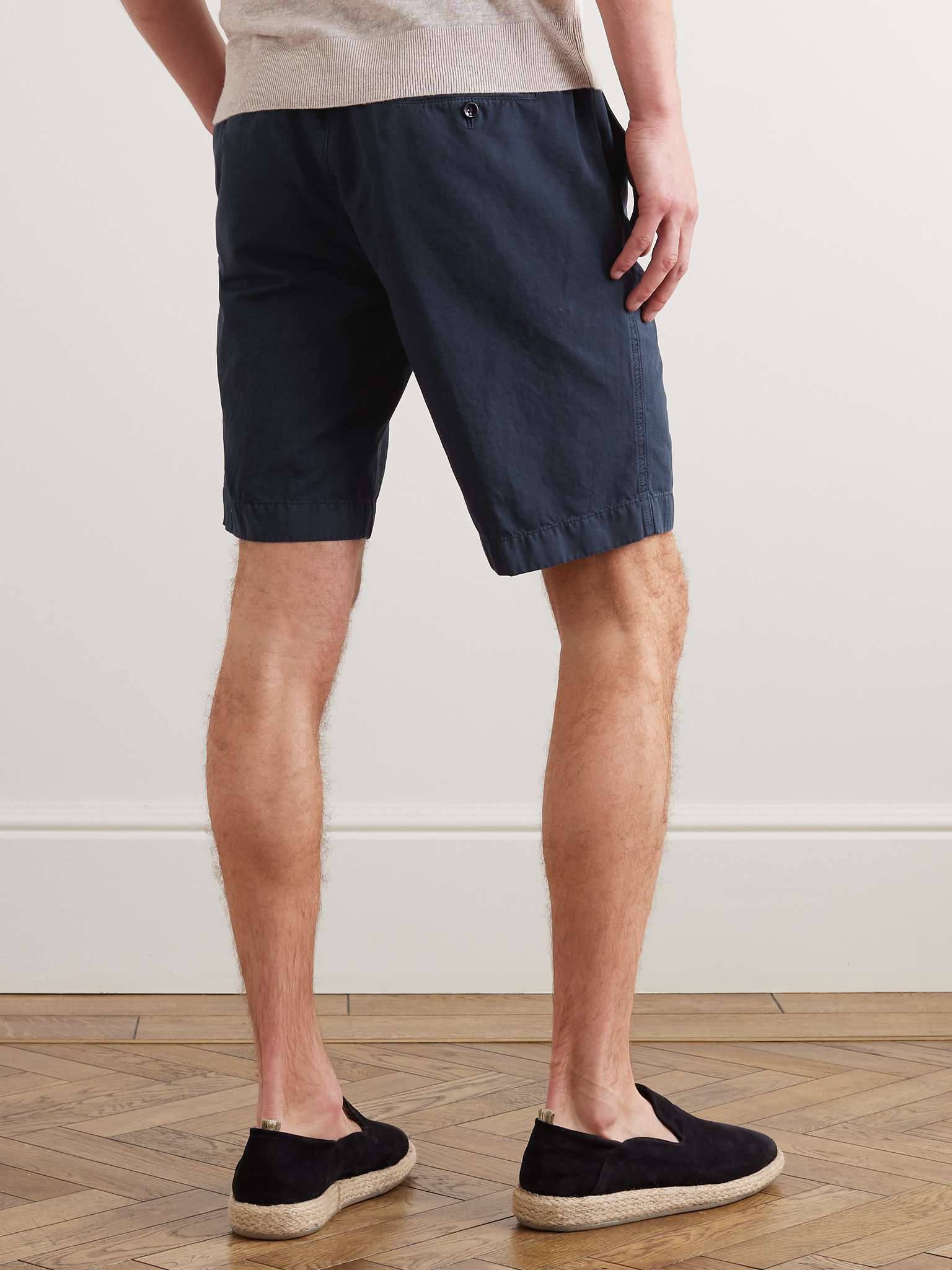 Gianni Lupo White Cotton Bermuda Shorts