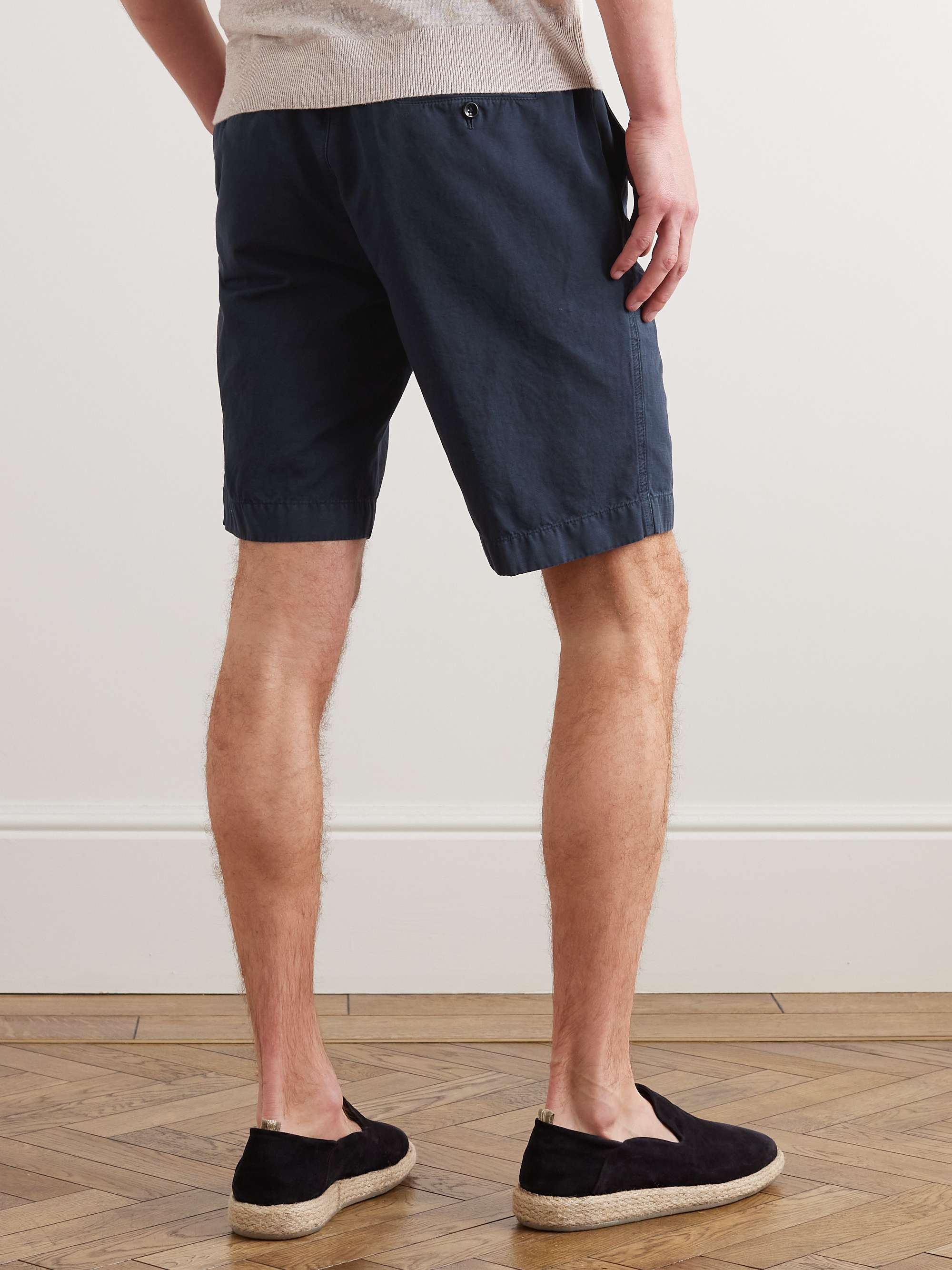 LORO PIANA Straight-Leg Cotton-Blend Bermuda Shorts