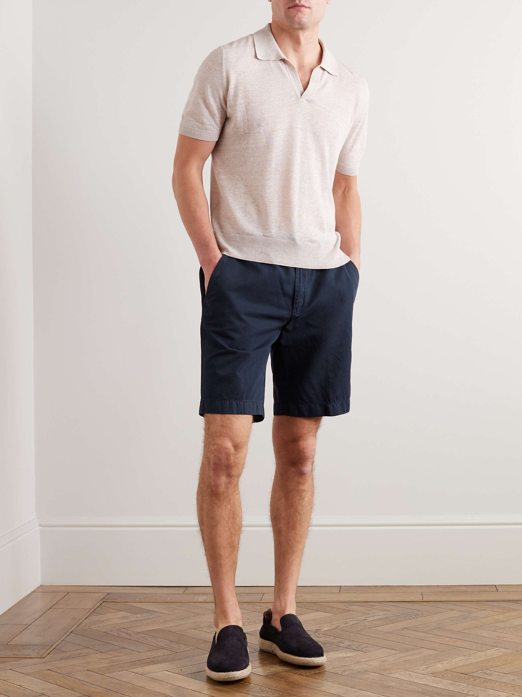 LORO PIANA Straight-Leg Cotton-Blend Bermuda Shorts