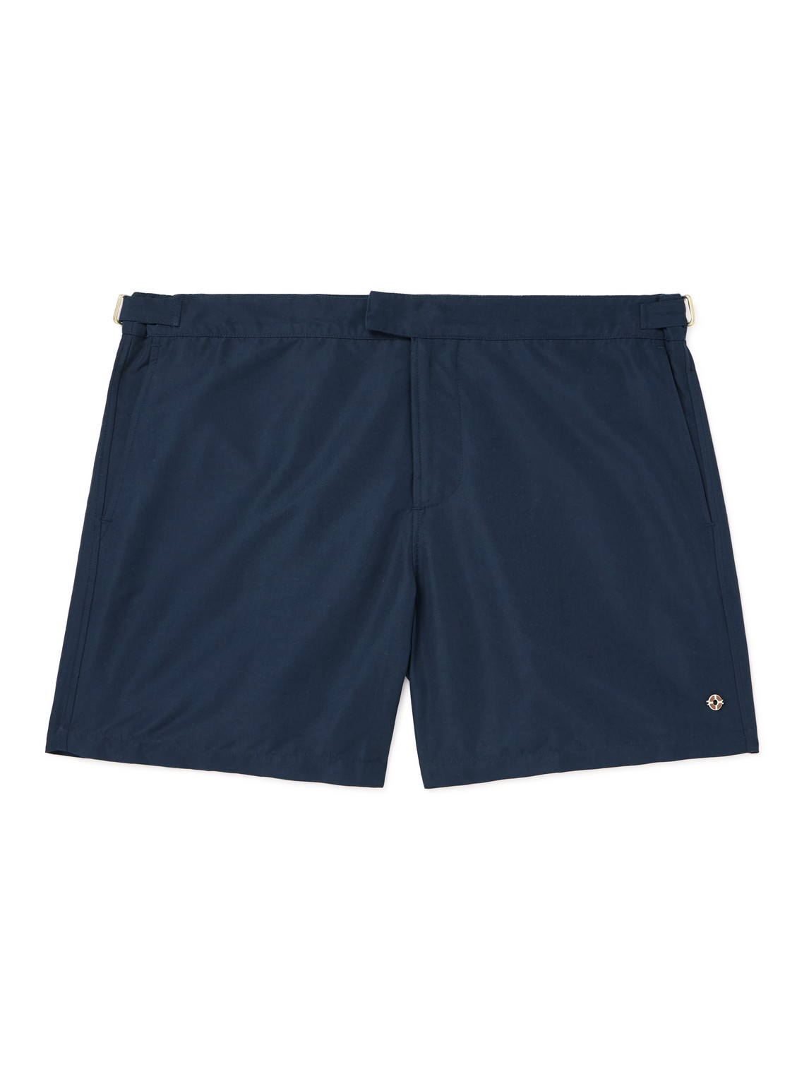 Loro Piana - Embellished Straight-Leg Mid-Length Swim Shorts - Men - Blue - L