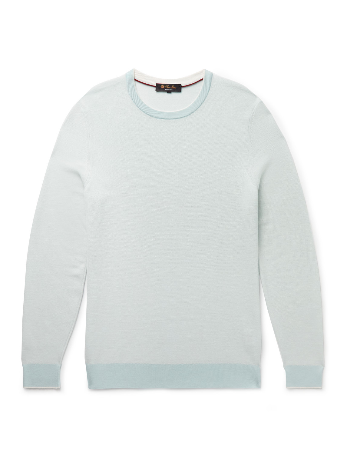 Loro Piana Wool And Cashmere-blend Sweater In Blue