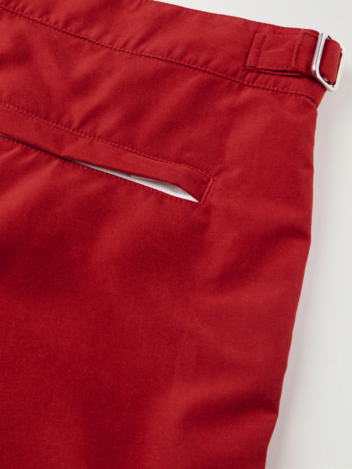 Shop Loro Piana Schooner Straight-leg Mid-length Swim Shorts In Red