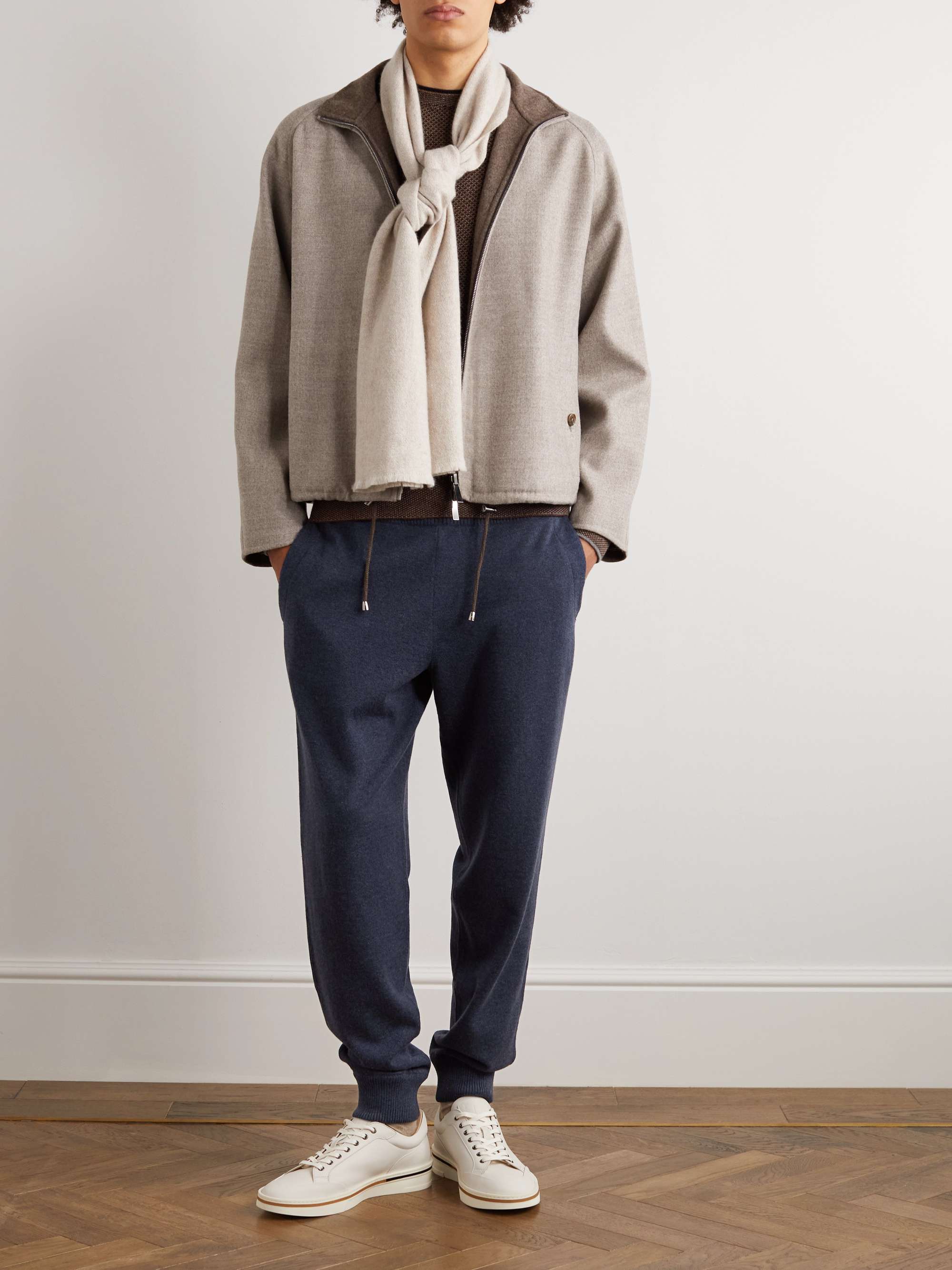 LORO PIANA Harrison Tapered Cashmere Sweatpants