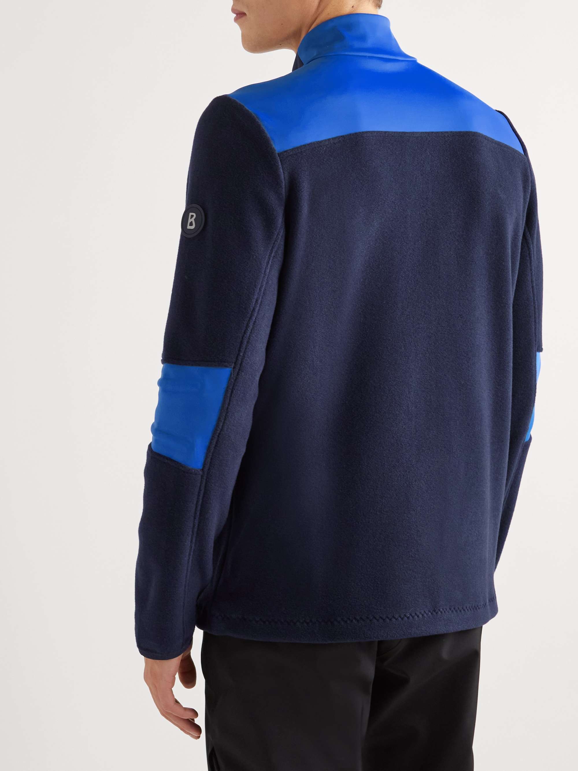 BOGNER Neal Quilted Shell-Trimmed Fleece Zip-Up Jacket