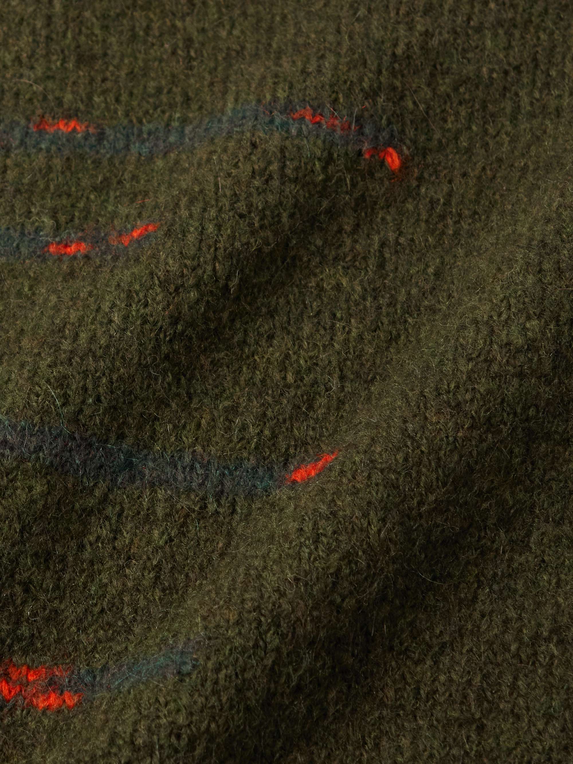 RAF SIMONS Wool-Blend Jacquard Sweater