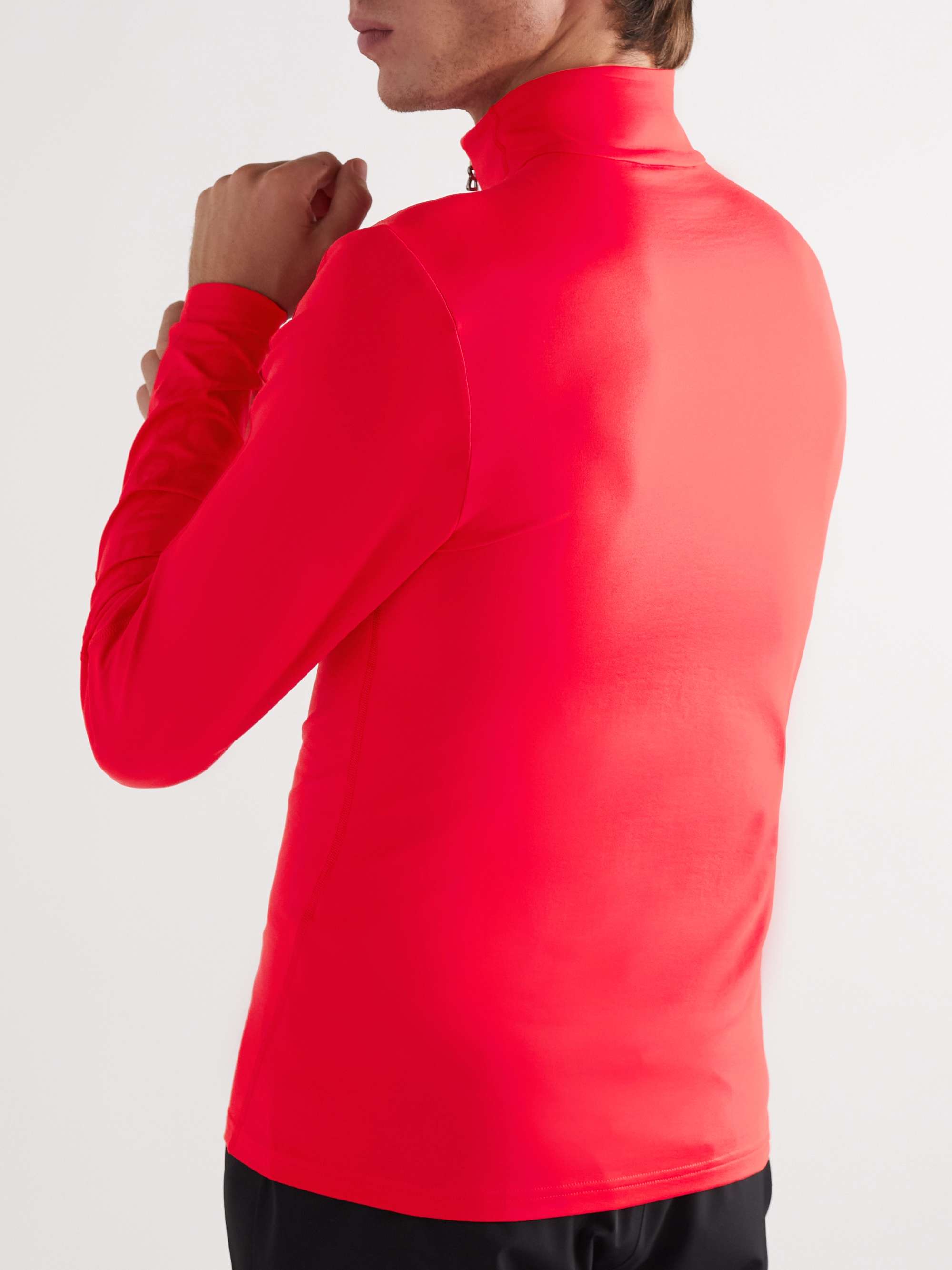 BOGNER Harrison Logo-Print Stretch-Jersey Half-Zip Ski Base Layer