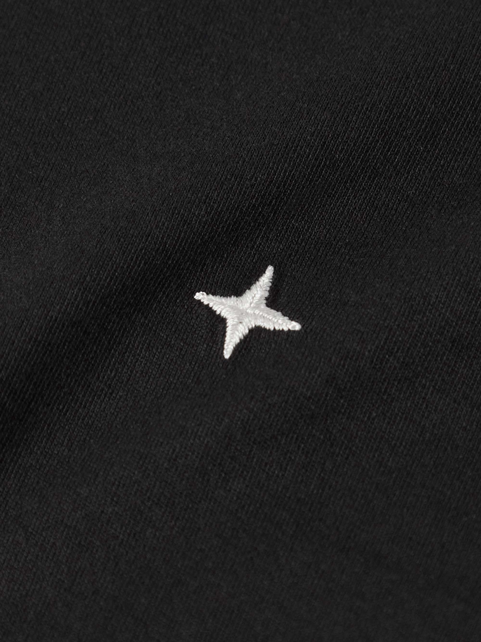 STONE ISLAND Logo-Embroidered Garment-Dyed Cotton-Jersey T-Shirt